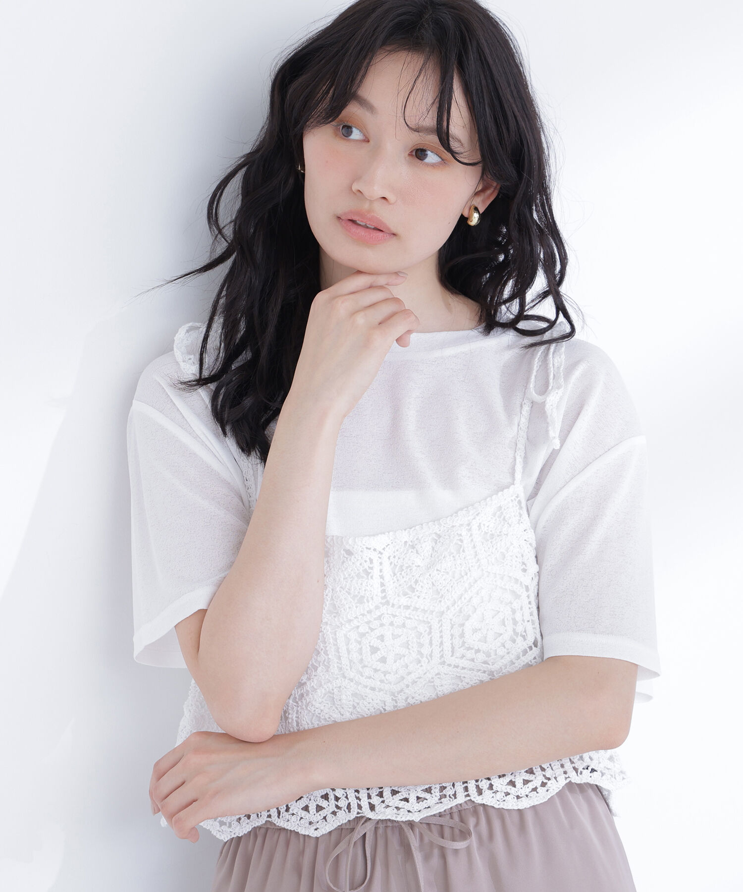  「クラフトレースビスチェ」|マフラー|