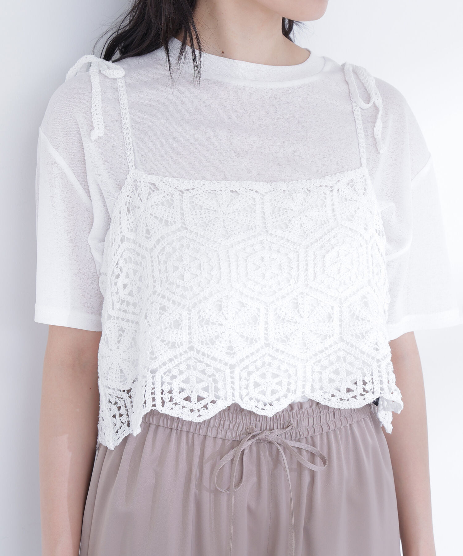  「クラフトレースビスチェ」|マフラー|