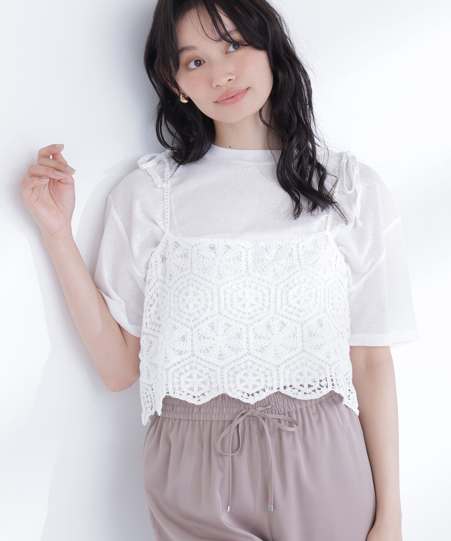  「クラフトレースビスチェ」|マフラー|