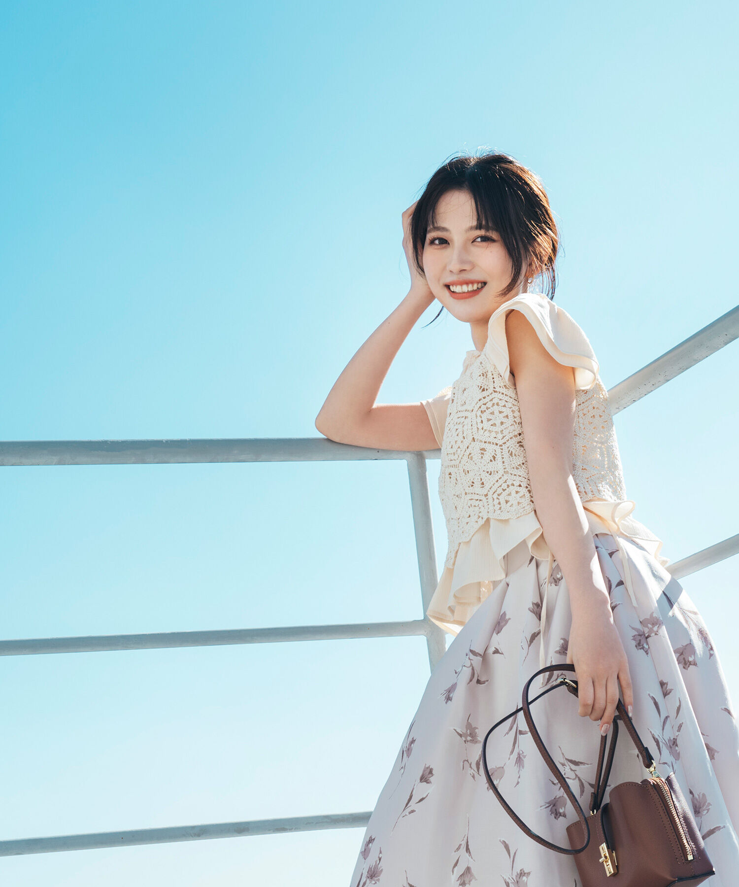  「クラフトレースビスチェ」|マフラー|ベージュ