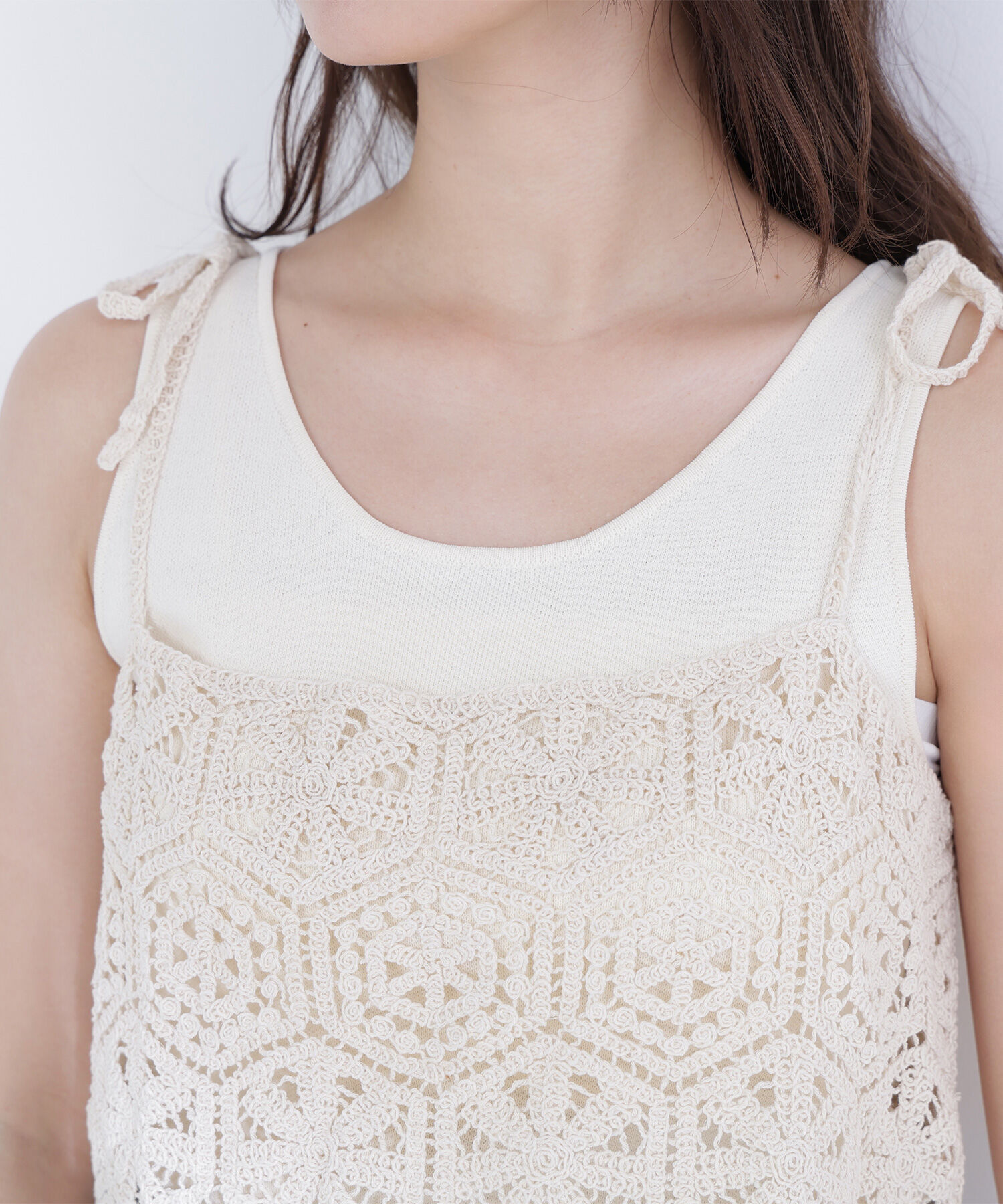  「クラフトレースビスチェ」|マフラー|