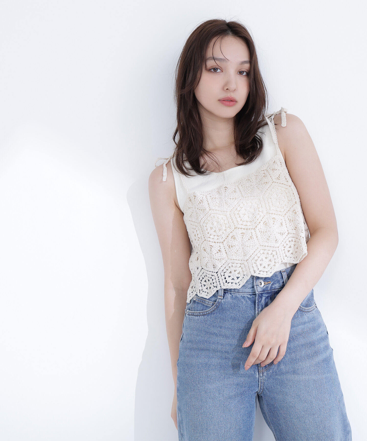  「クラフトレースビスチェ」|マフラー|