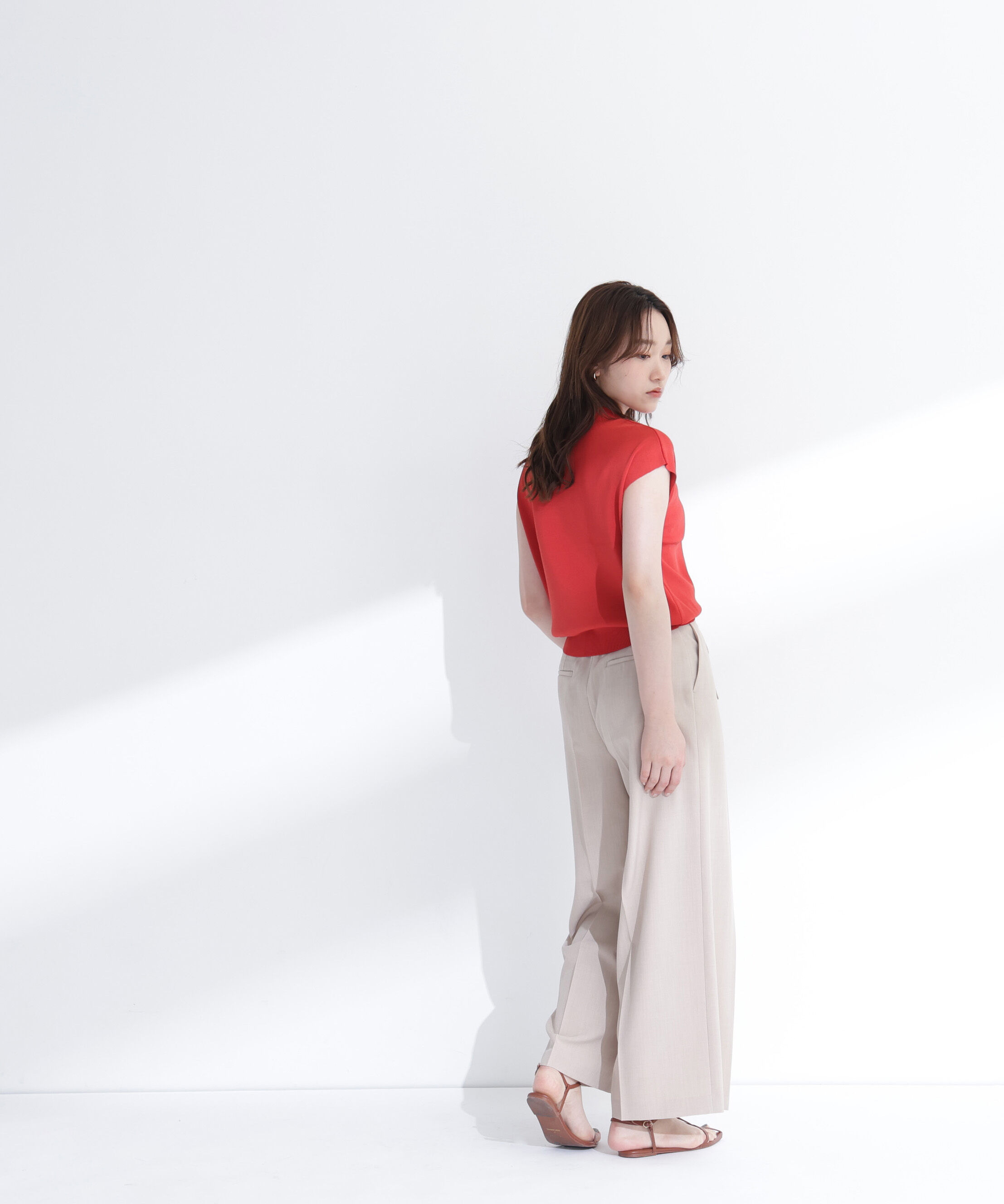  「総針ベーシックニット モックネック」|ニット・セーター|