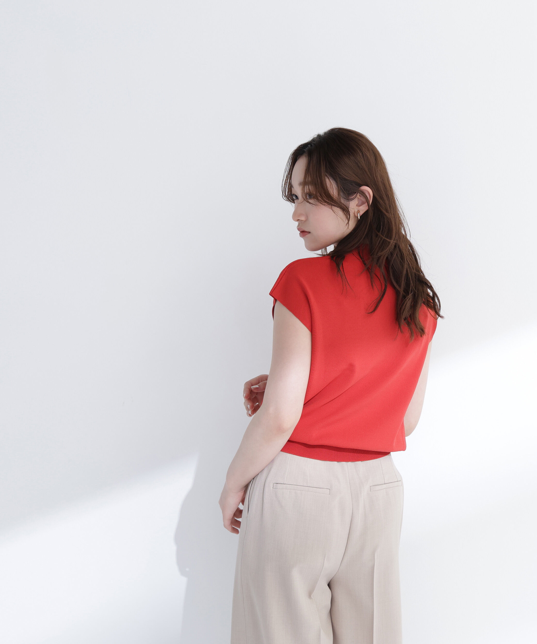  「総針ベーシックニット モックネック」|ニット・セーター|