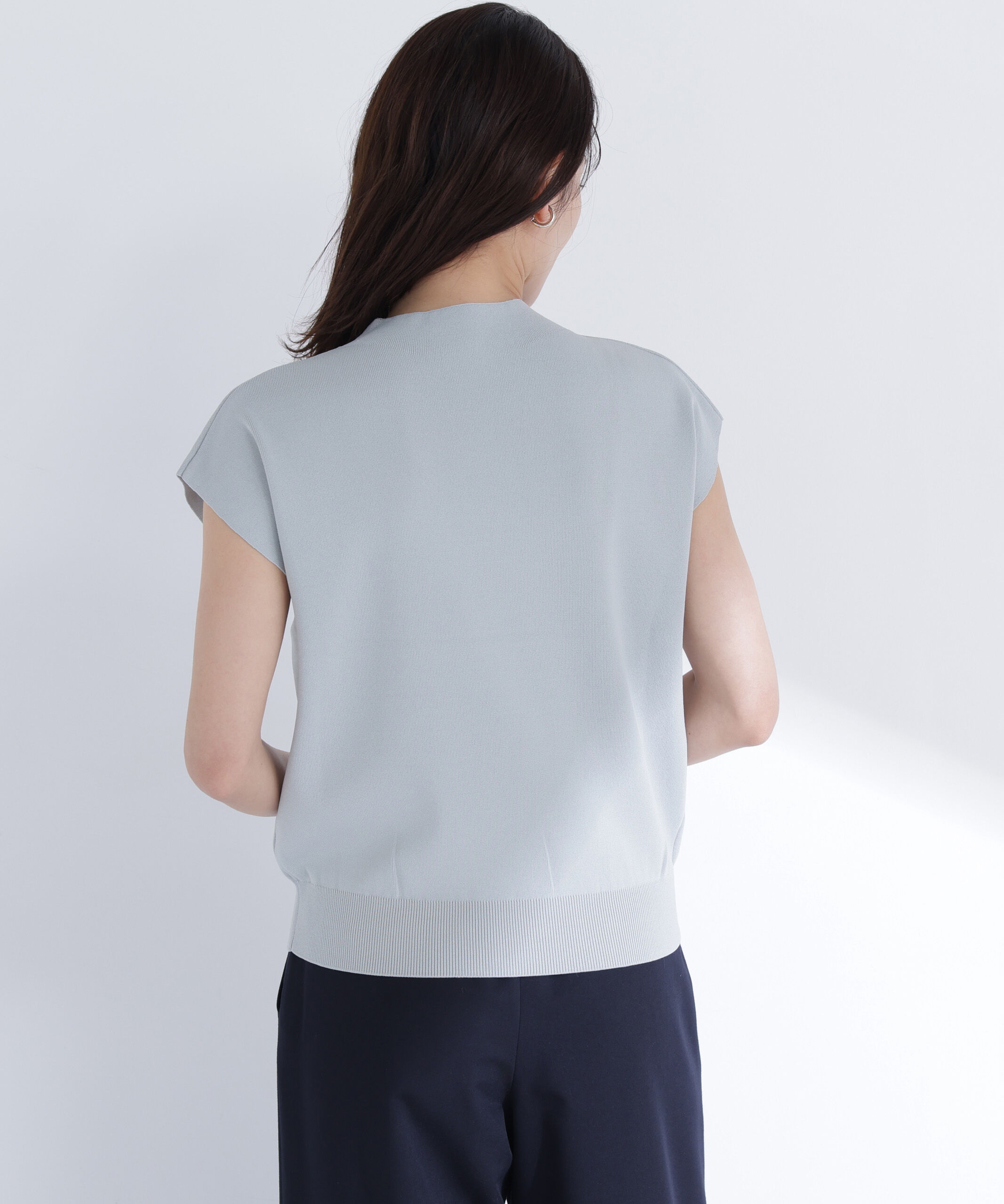  「総針ベーシックニット モックネック」|ニット・セーター|