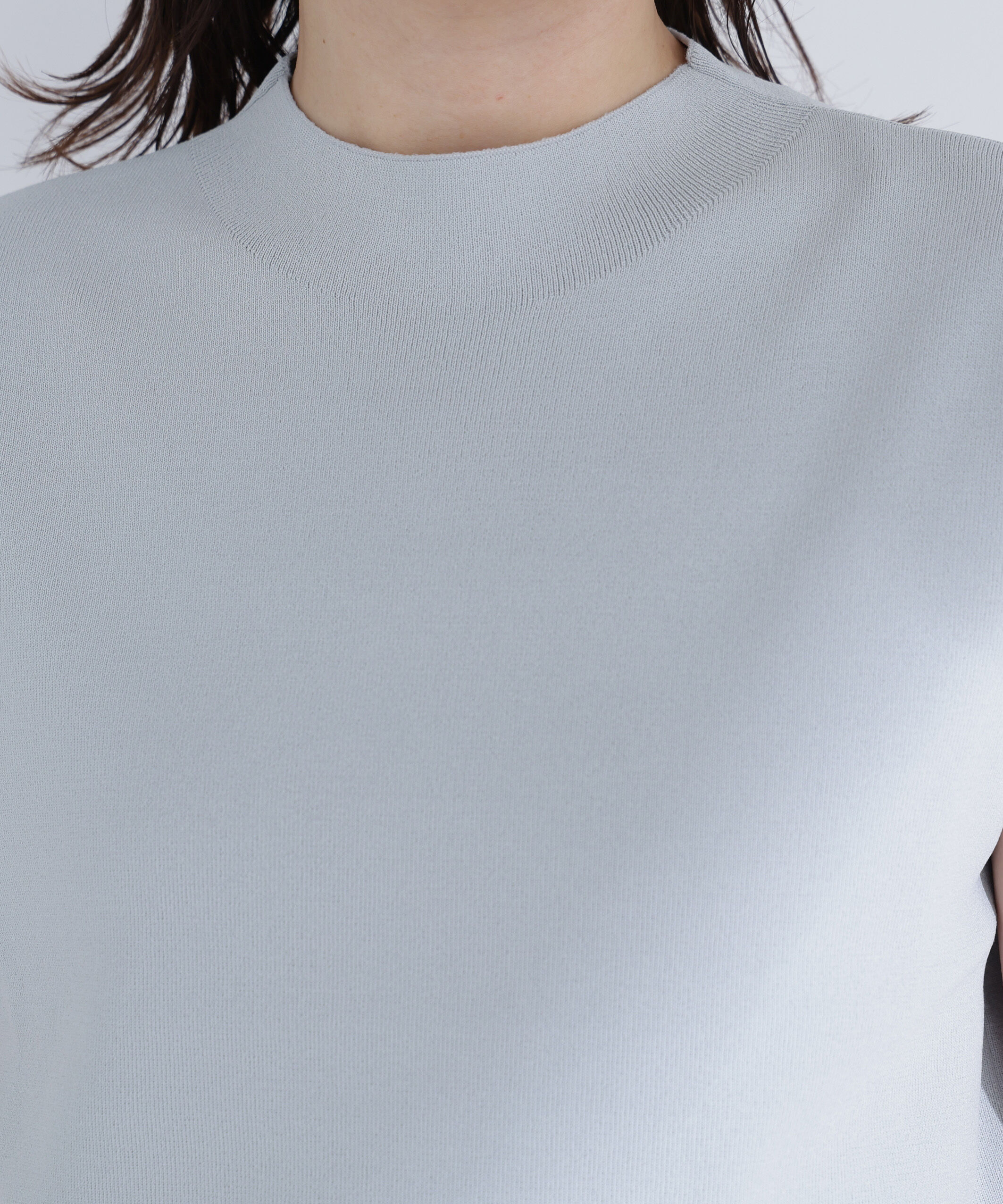  「総針ベーシックニット モックネック」|ニット・セーター|