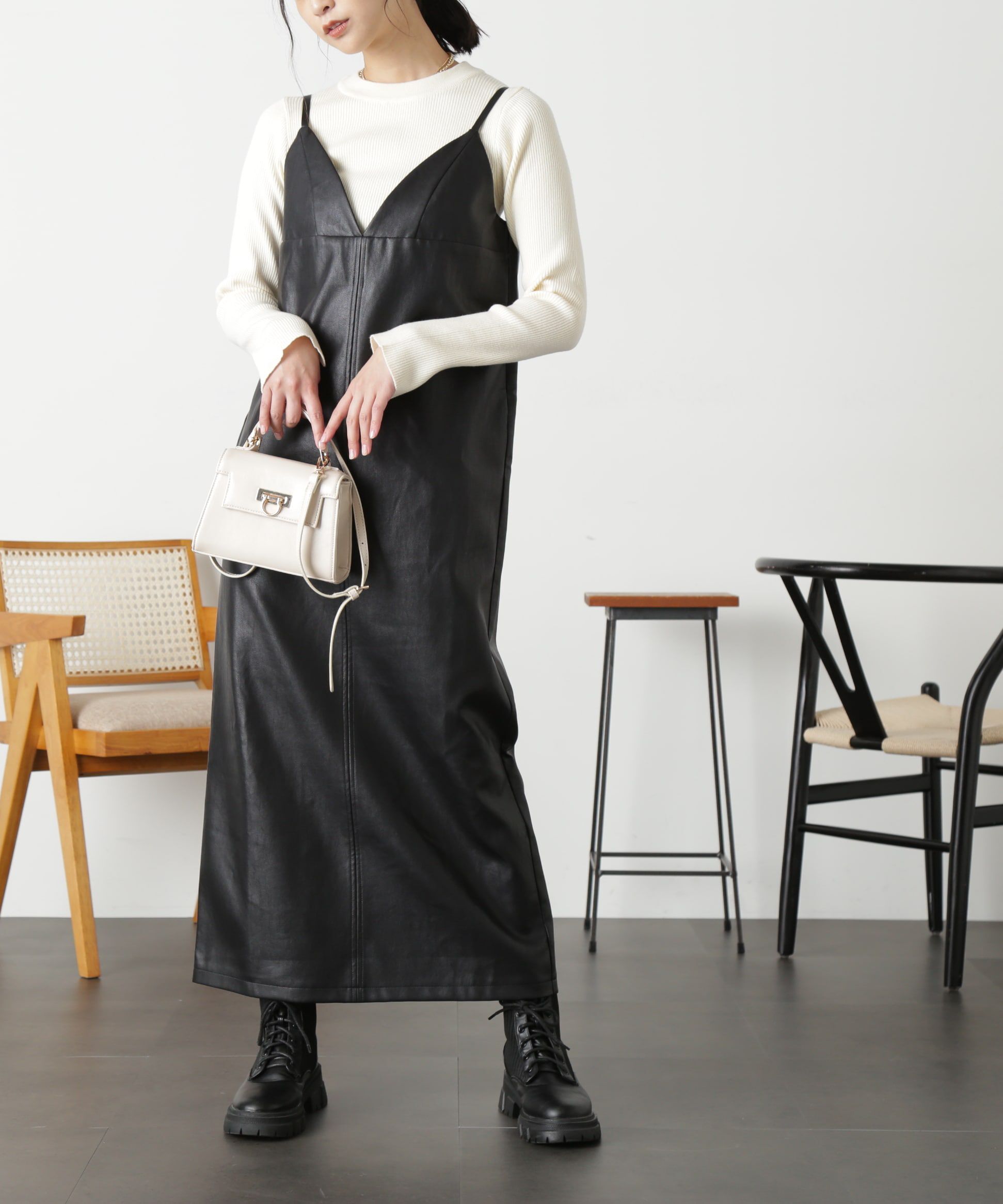  「ビスチェナローキャミワンピース」|ワンピース|