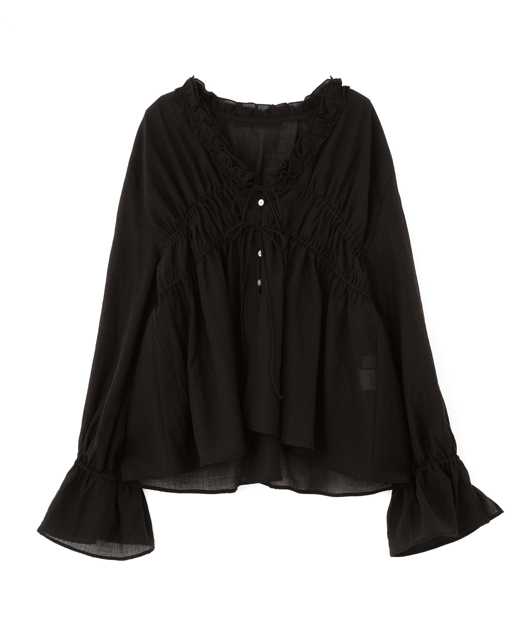  「シャーリングドロストブラウス」|シャツ・ブラウス|