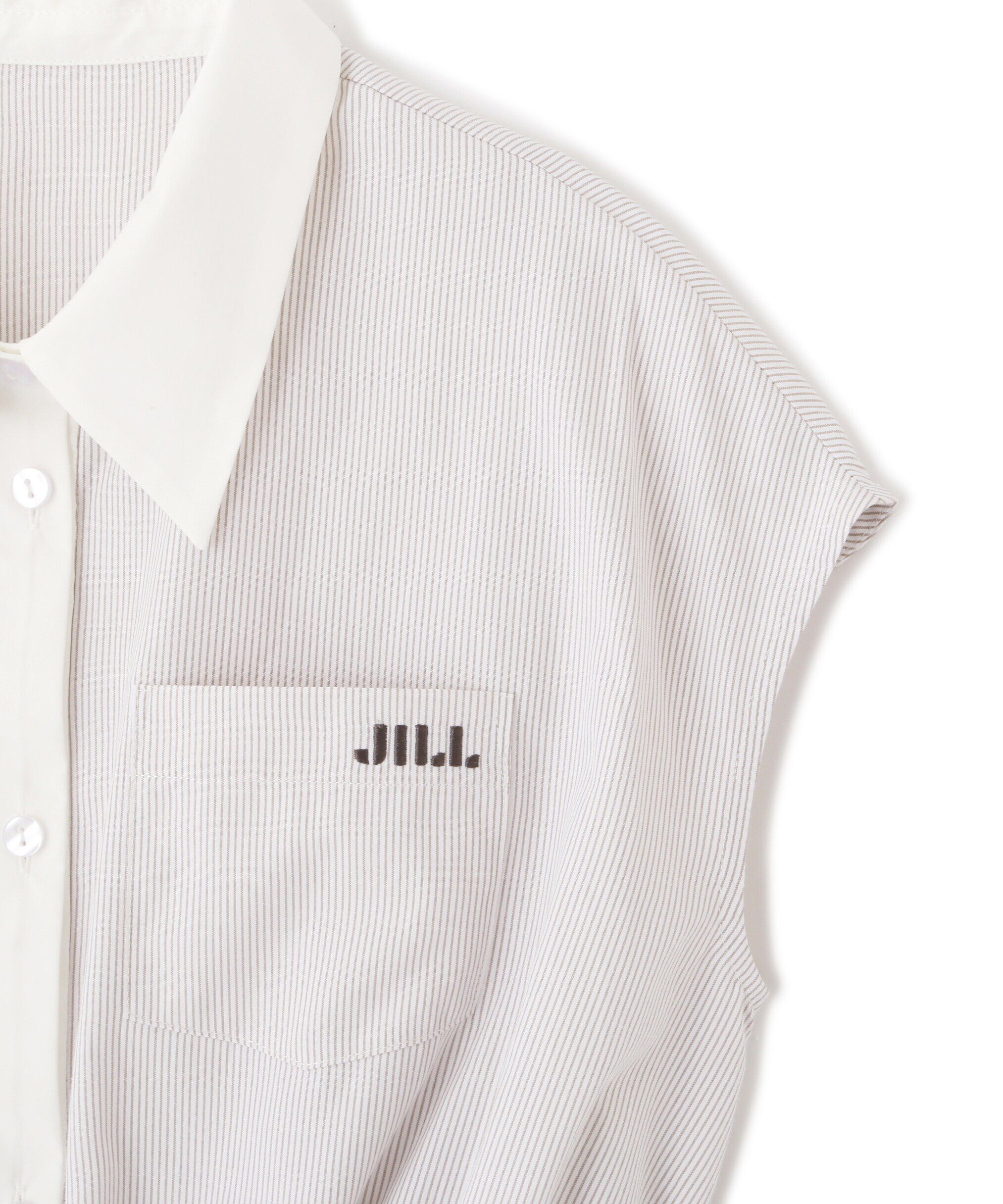  「ウエストリボンノースリーブシャツ」|シャツ・ブラウス|