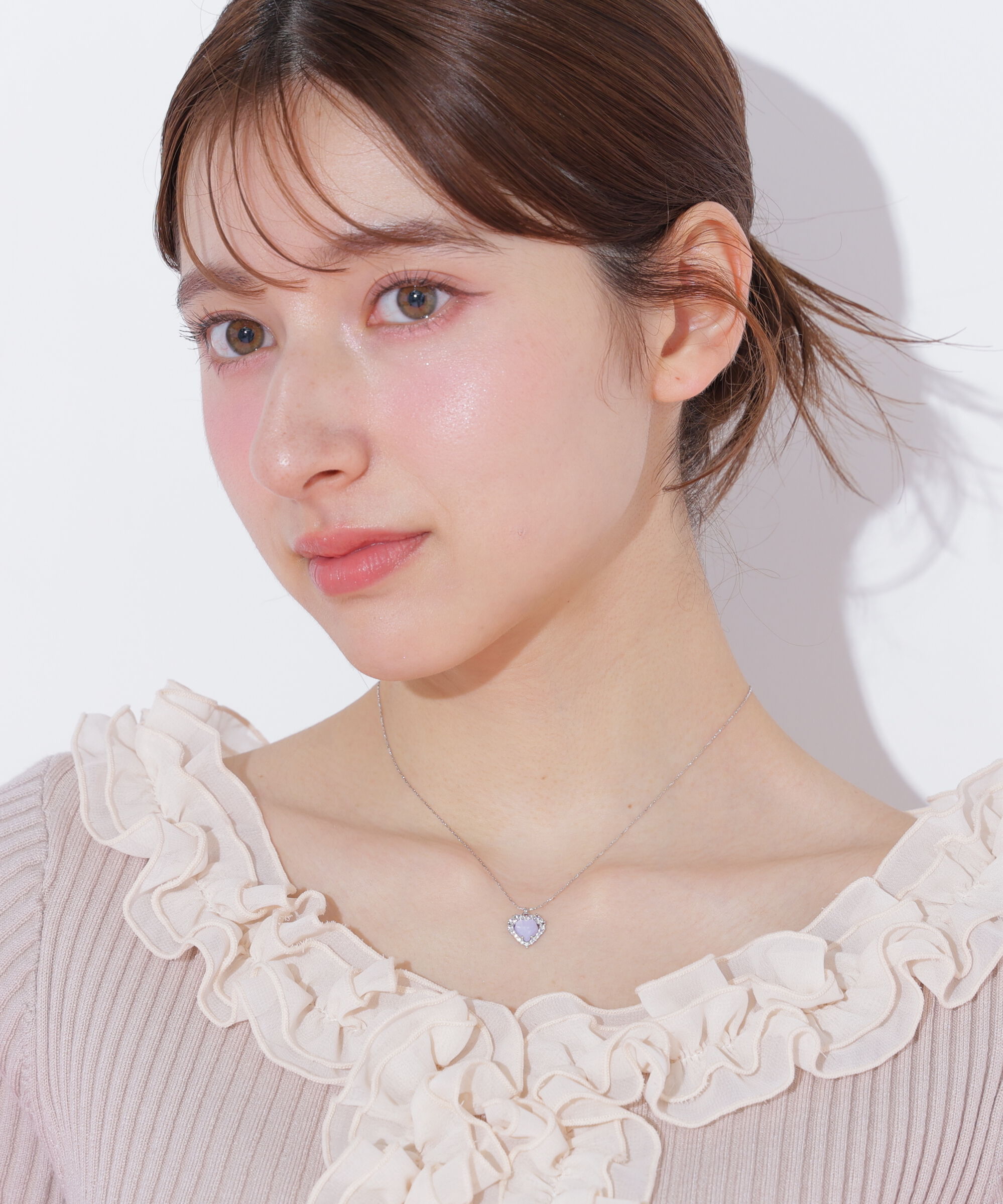  「Ｃｕｂｉｃハートネックレス」|その他|シルバー