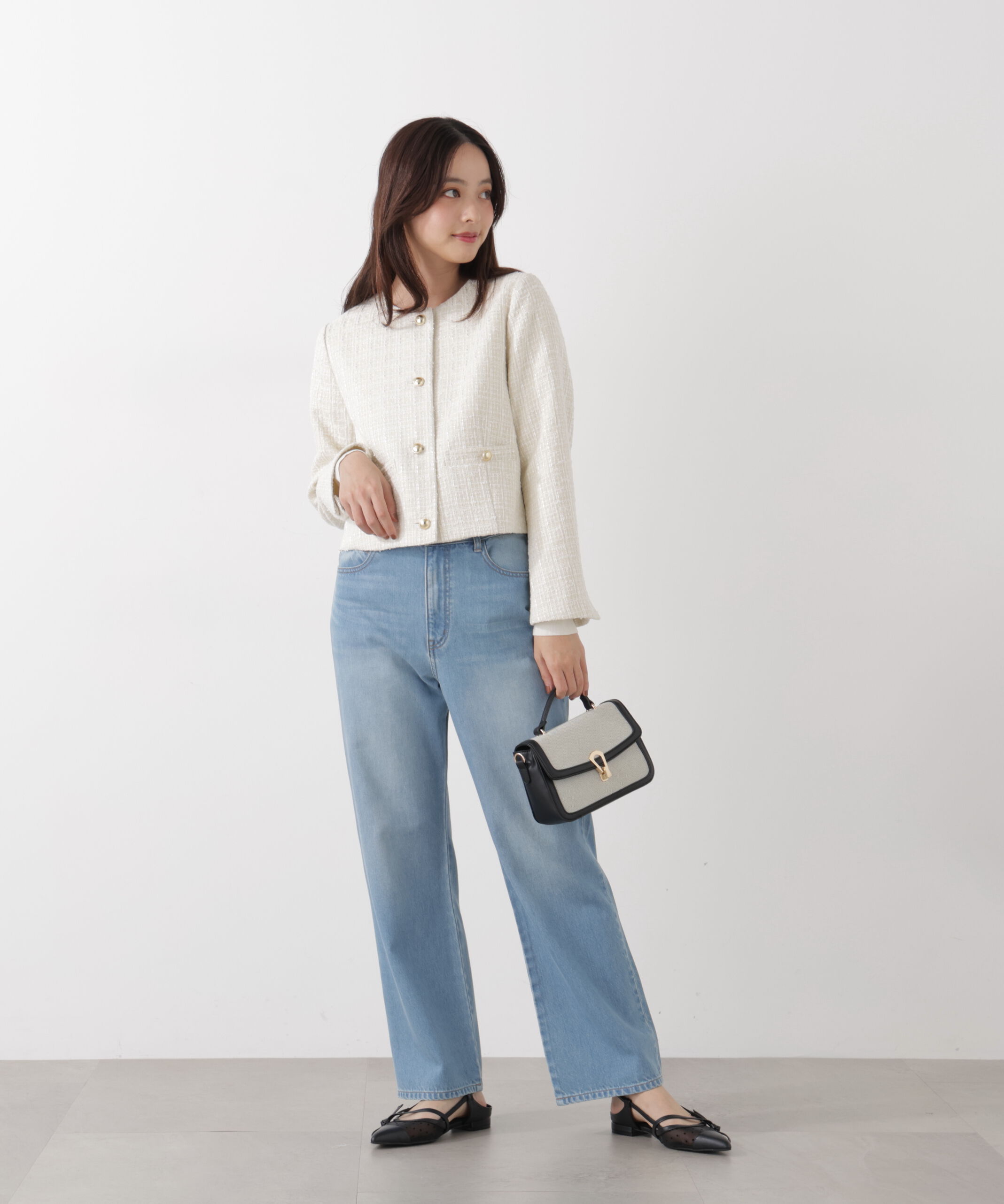 PROPORTION BODY DRESSING「〈a/mie〉テンセルストレートデニムパンツ」|その他|