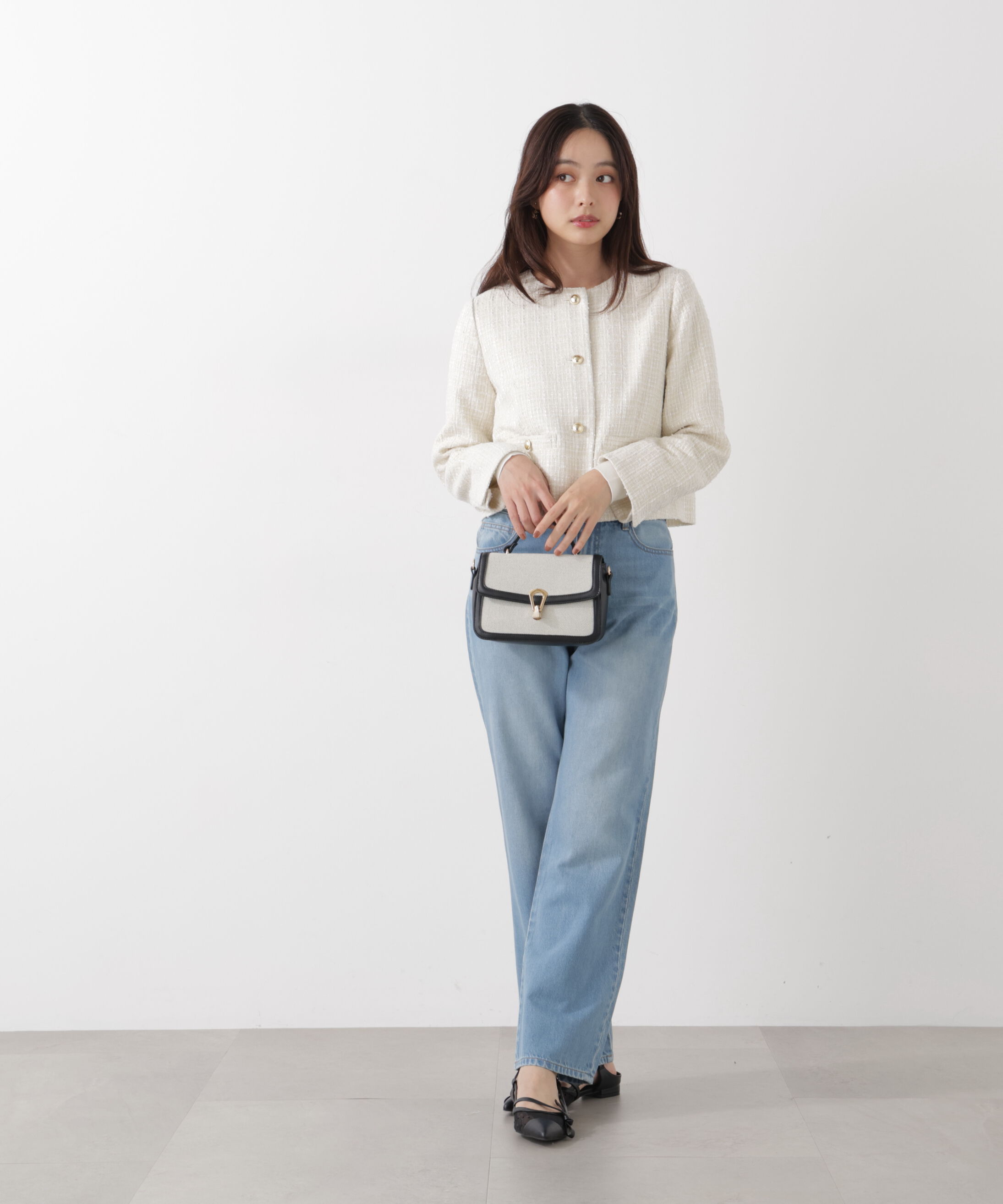 PROPORTION BODY DRESSING「〈a/mie〉テンセルストレートデニムパンツ」|その他|