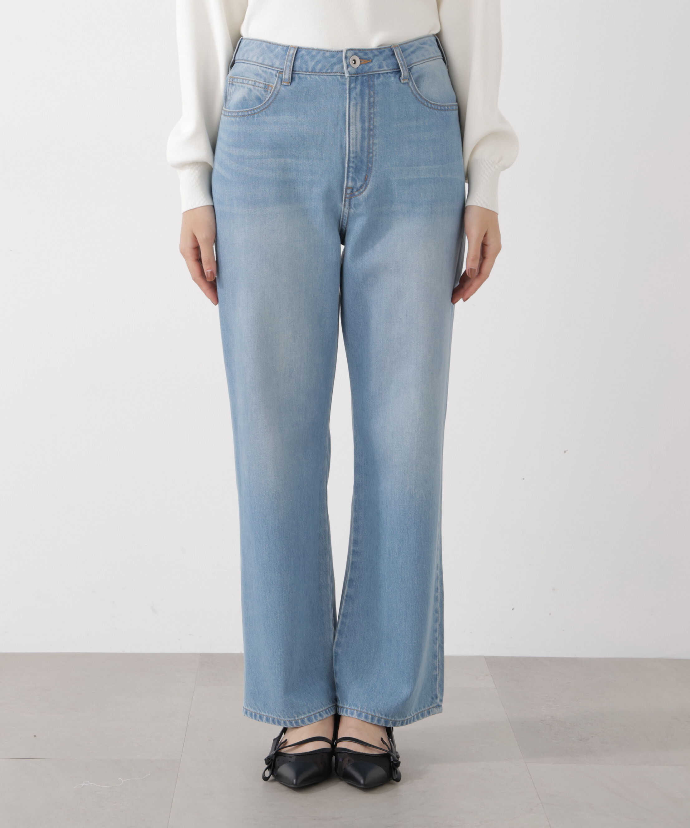 PROPORTION BODY DRESSING「〈a/mie〉テンセルストレートデニムパンツ」|その他|