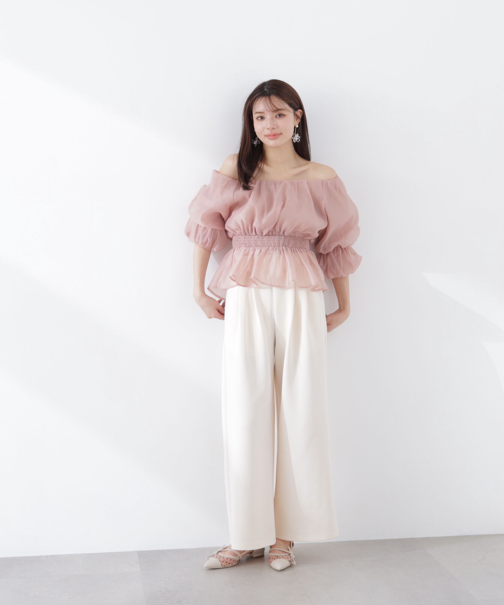 PROPORTION BODY DRESSING「2wayオフショルフィッシュテールブラウス　26SS」|シャツ・ブラウス|