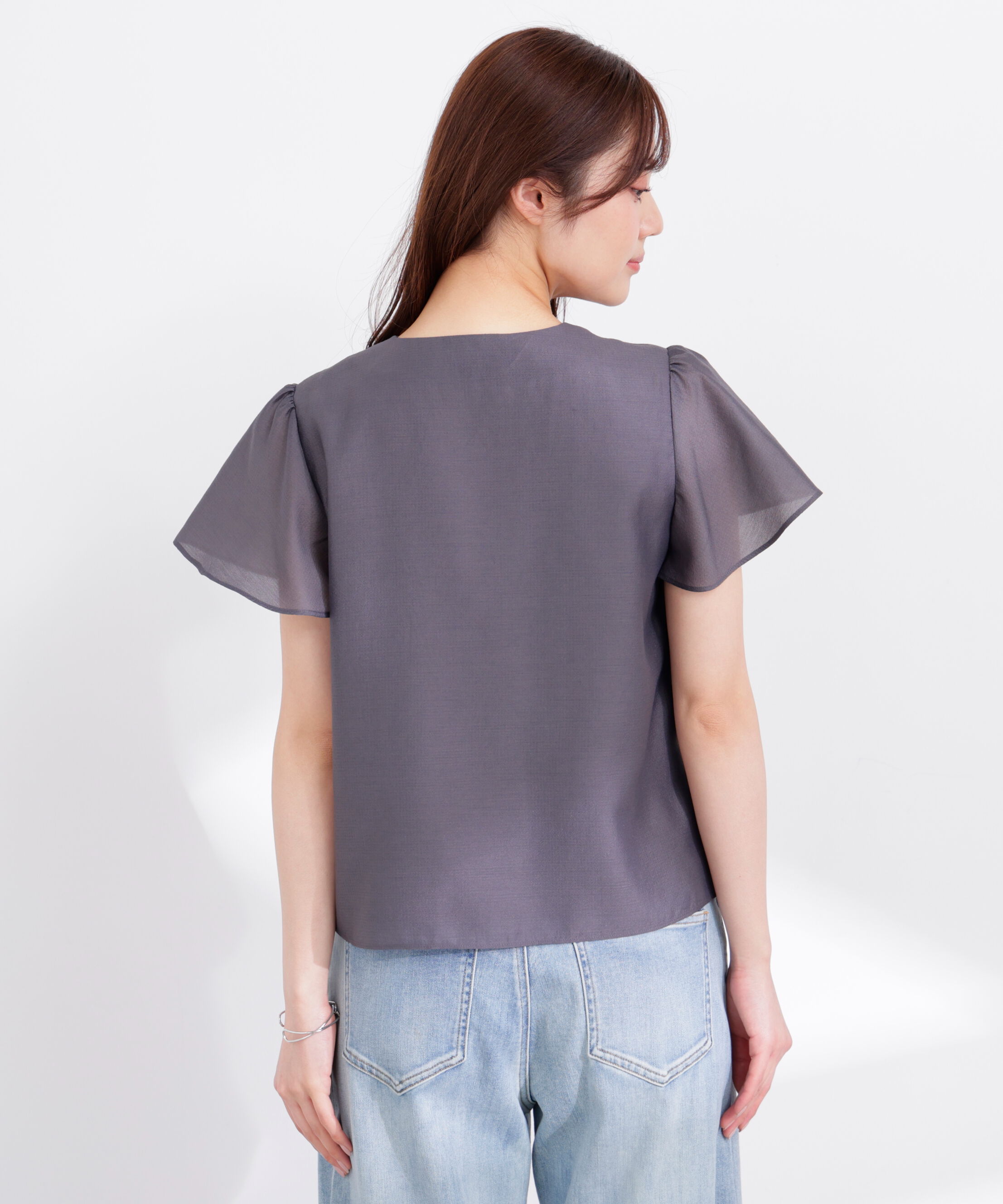 PROPORTION BODY DRESSING「フレアスリーブ開襟ブラウス 26SS」|シャツ・ブラウス|