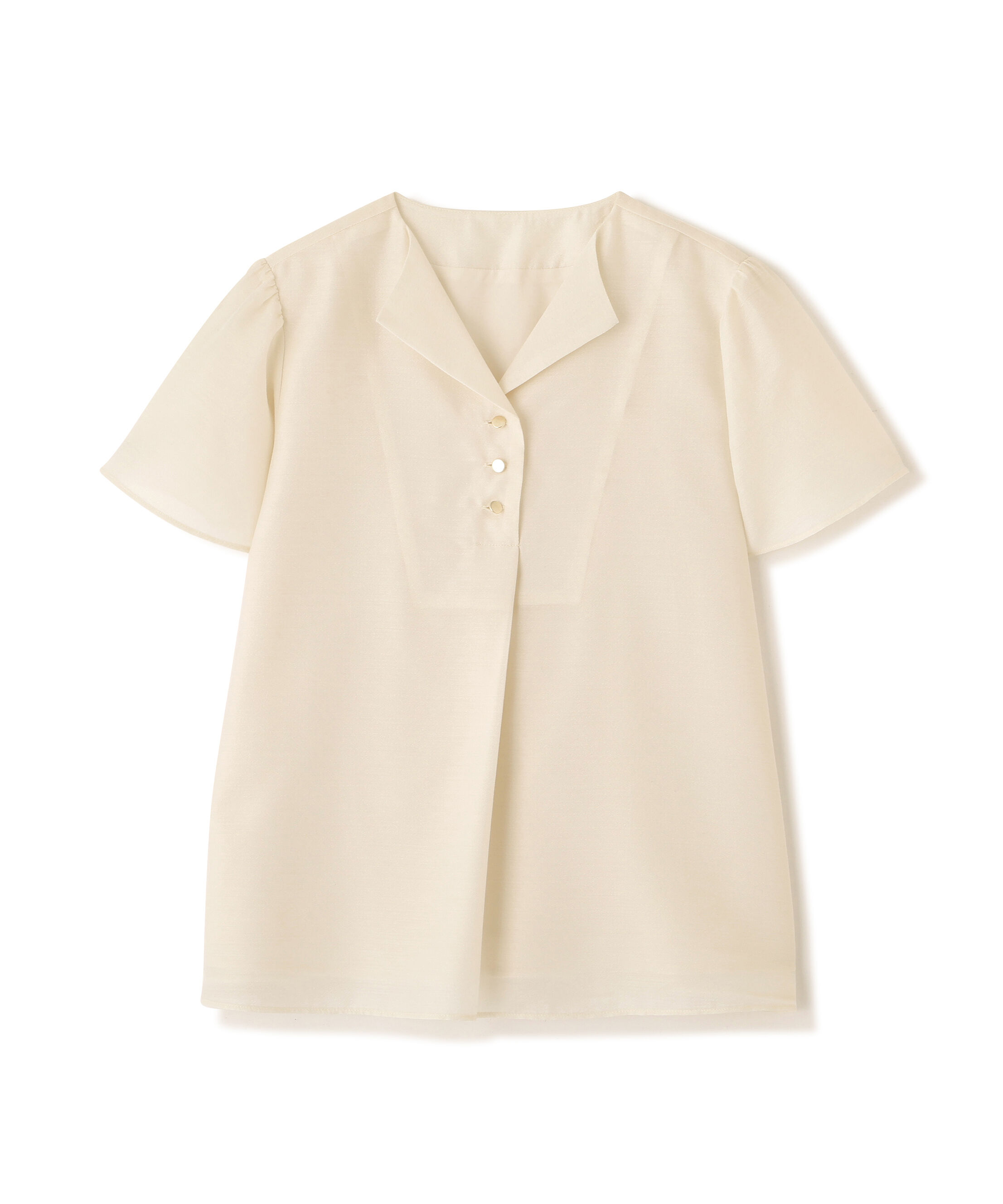 PROPORTION BODY DRESSING「フレアスリーブ開襟ブラウス 26SS」|シャツ・ブラウス|