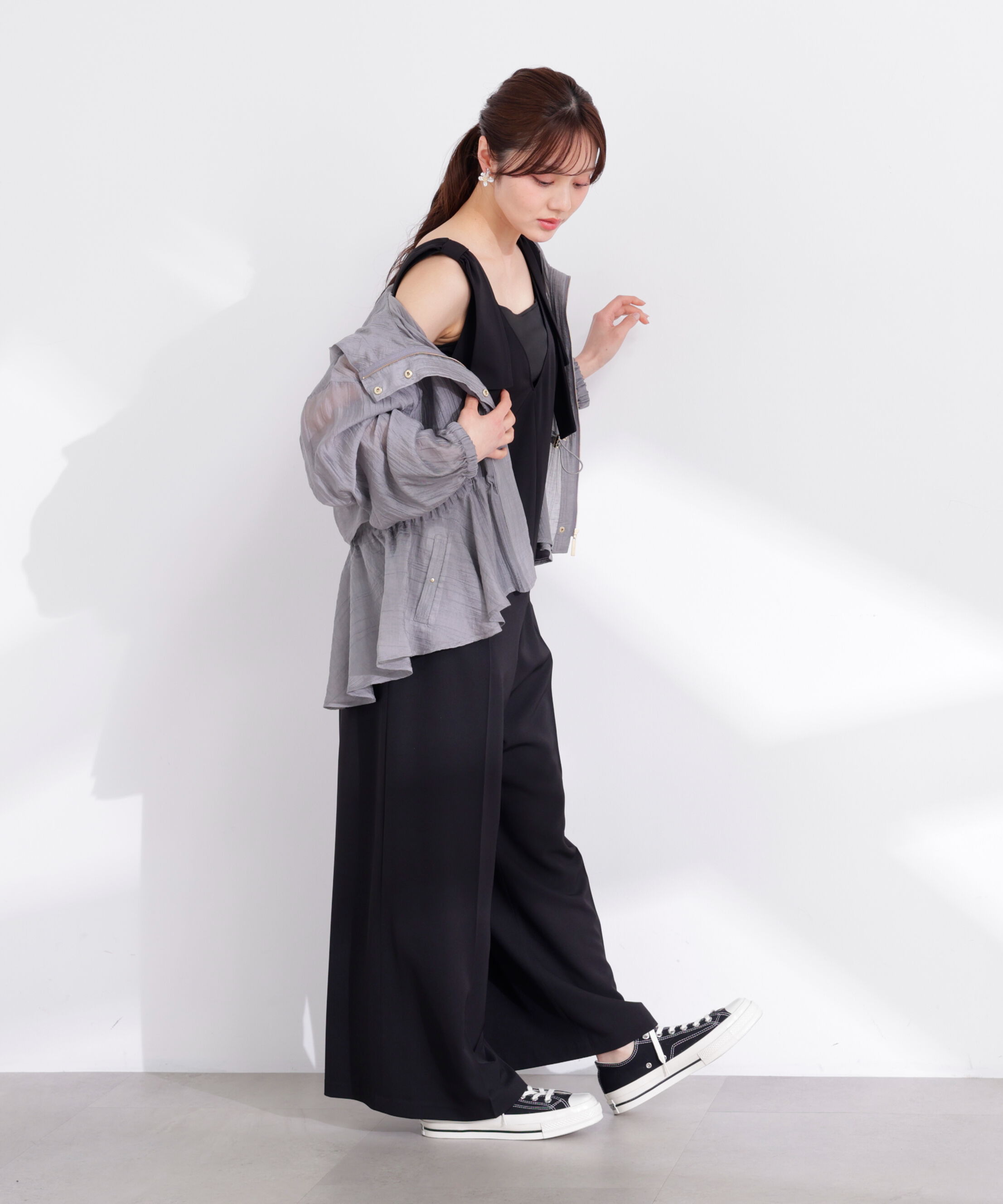 PROPORTION BODY DRESSING「シアーペプラムブルゾン 26SS」|ブルゾン・スタジャン|