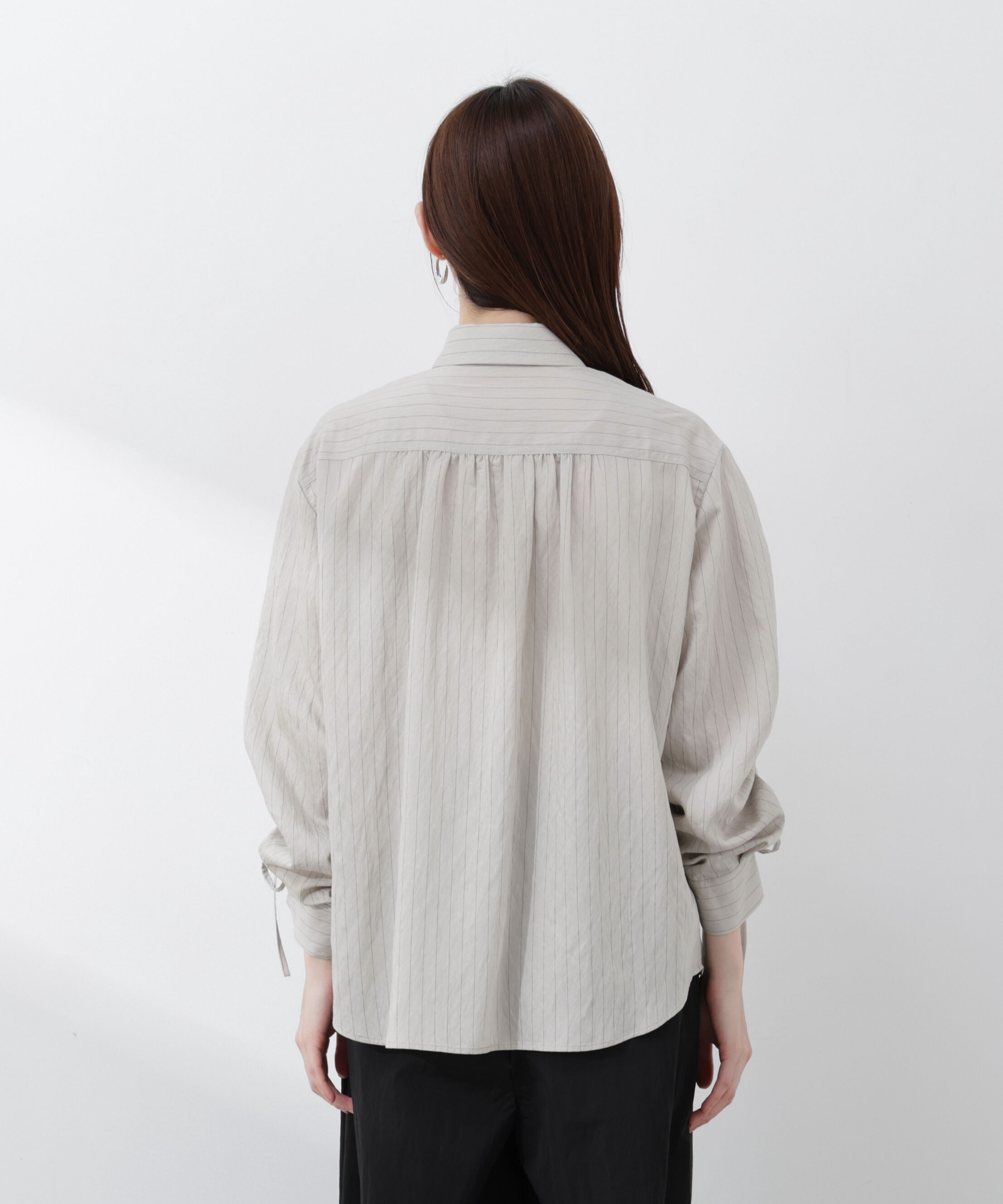 PROPORTION BODY DRESSING「〈a/mie〉ドロストスリーブシャツ 26SS」|シャツ・ブラウス|