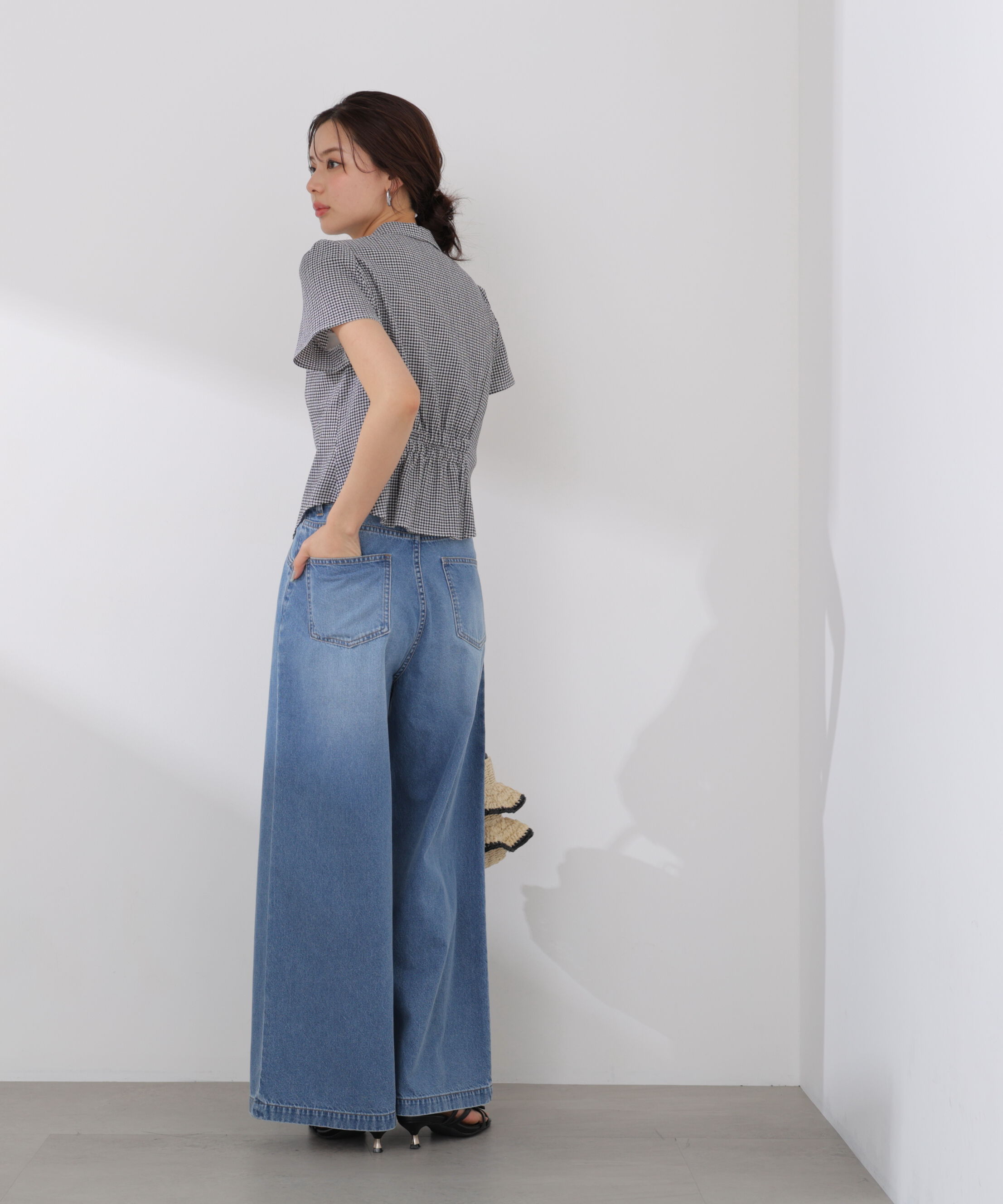 PROPORTION BODY DRESSING「〈a/mie〉ハイウエストタックバギーパンツ 26SS」|その他|