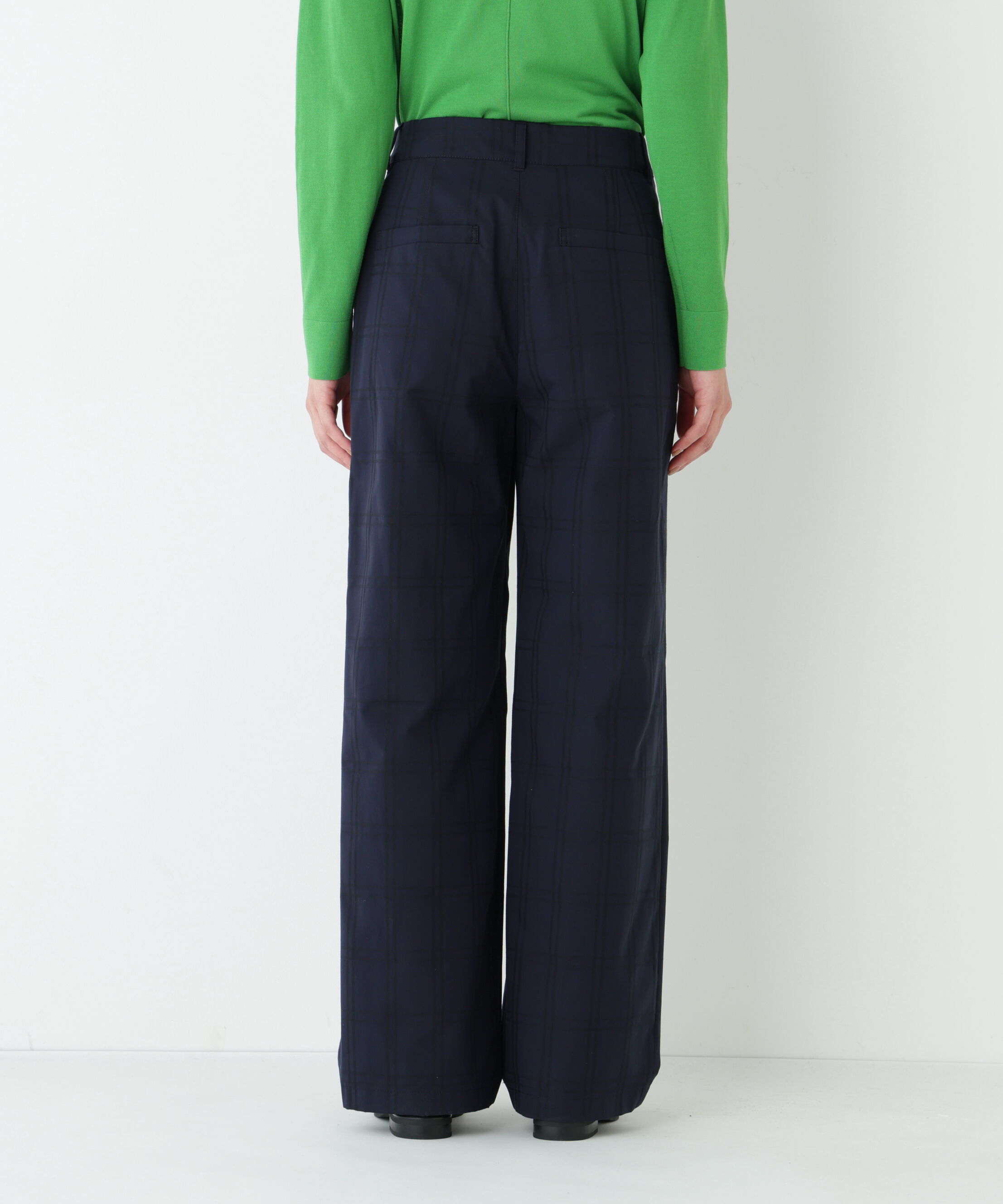  「◆≪ウォッシャブル≫先染めチェックストレートパンツ」|その他|