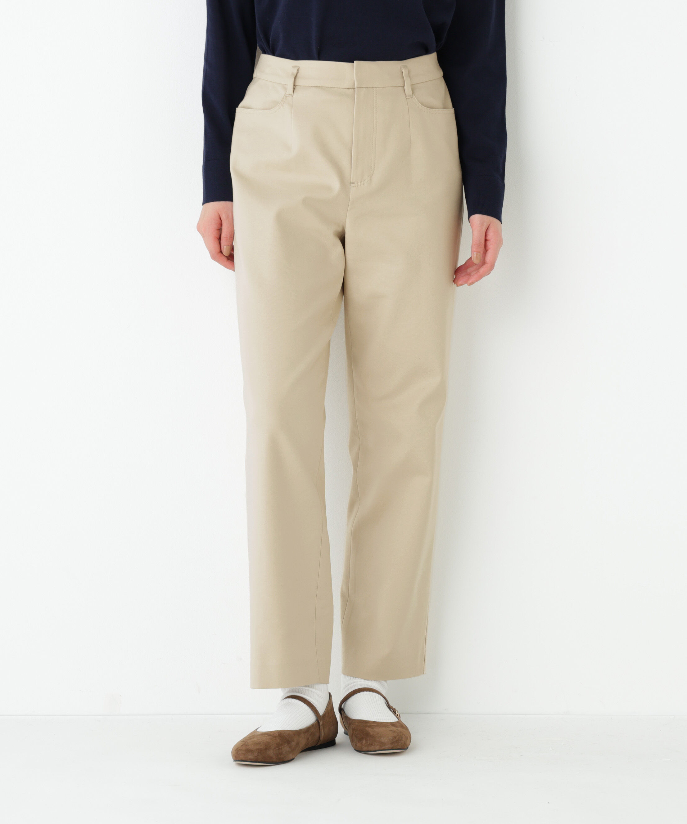  「◆《ウォッシャブル/ストレッチ素材》細身ストレッチストレートパンツ」|その他|