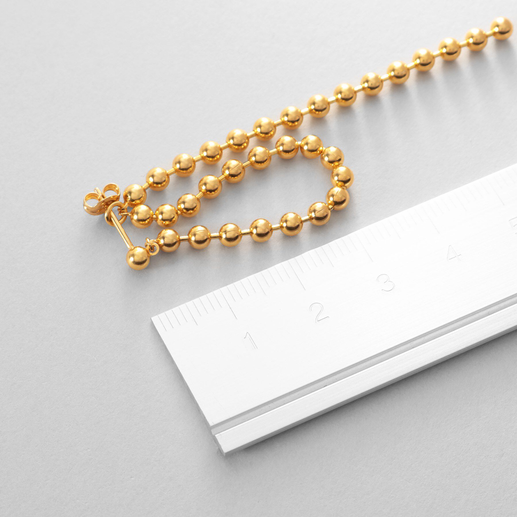 COCOSHNIK ONKITSCH「シルバー チェーンピアス ボールループ GP」|ピアス|