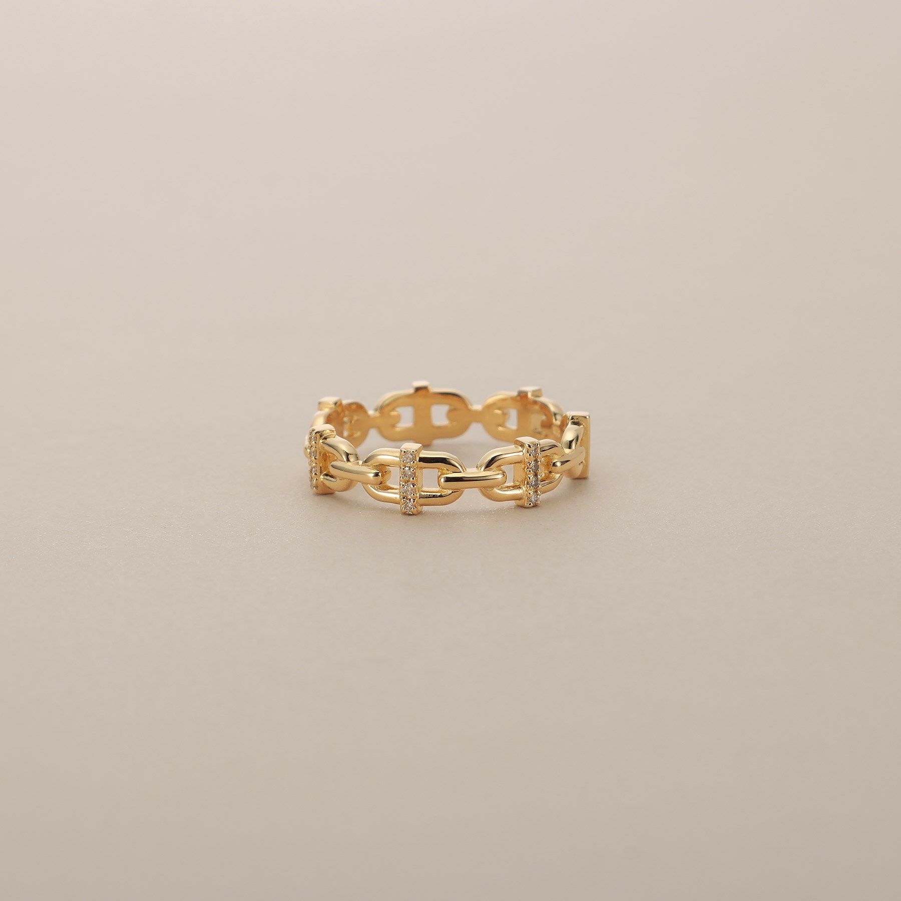 COCOSHNIK「K18ダイヤモンド PCモチーフ リング」|リング|