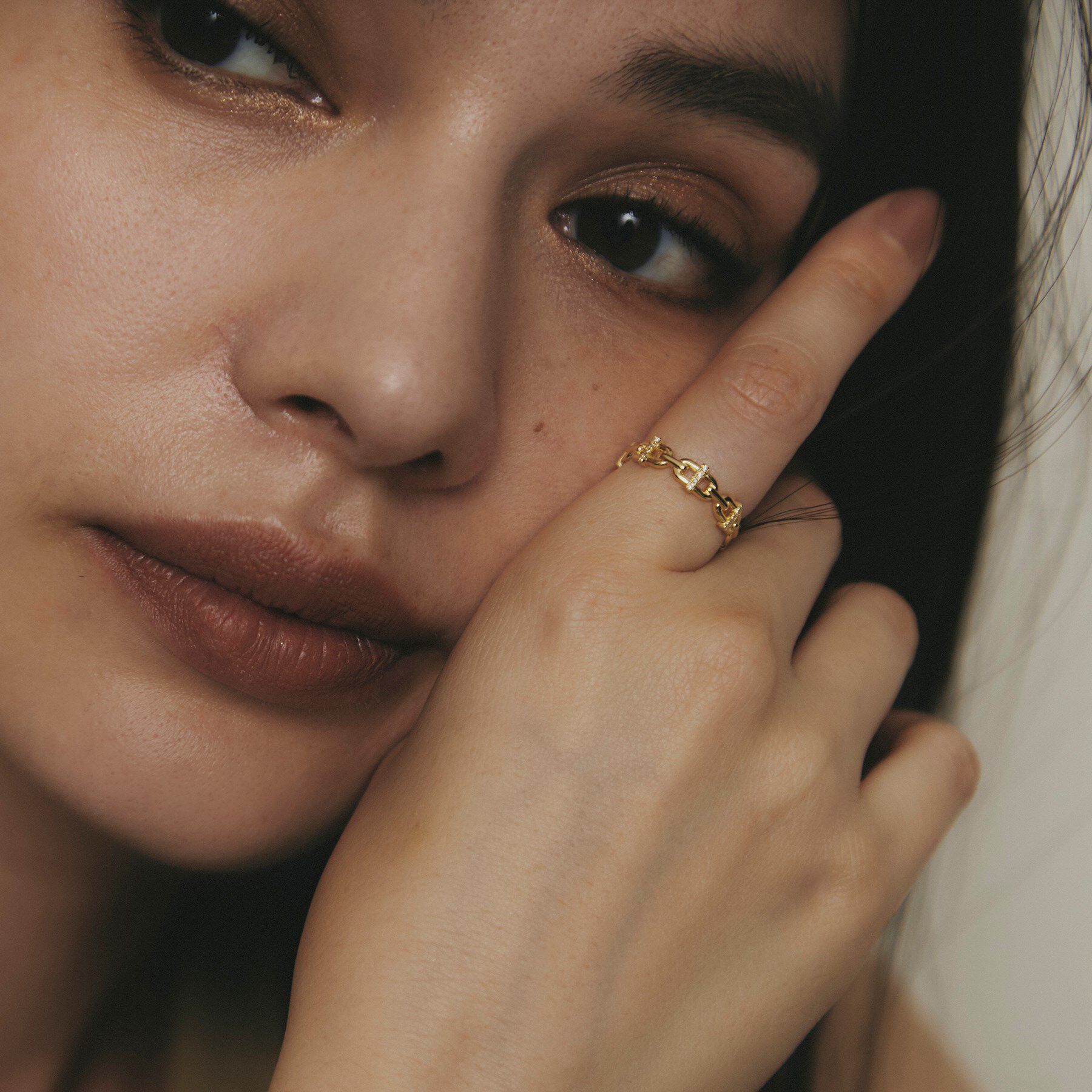 COCOSHNIK「K18ダイヤモンド PCモチーフ リング」|リング|