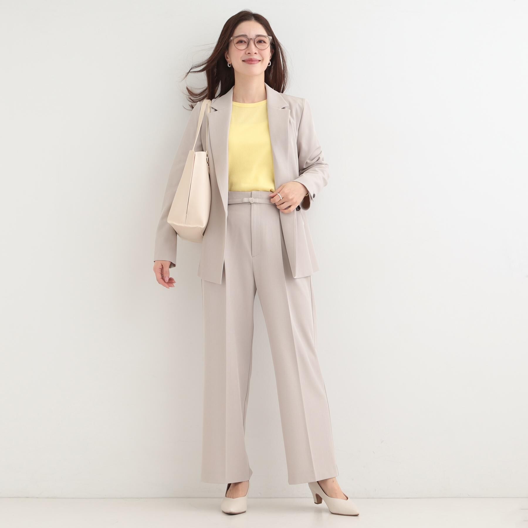 SHOO･LA･RUE「【洗濯機可/S-LL/アンサンブル可】結局、シンプル クルーネックニット」|ニット・セーター|