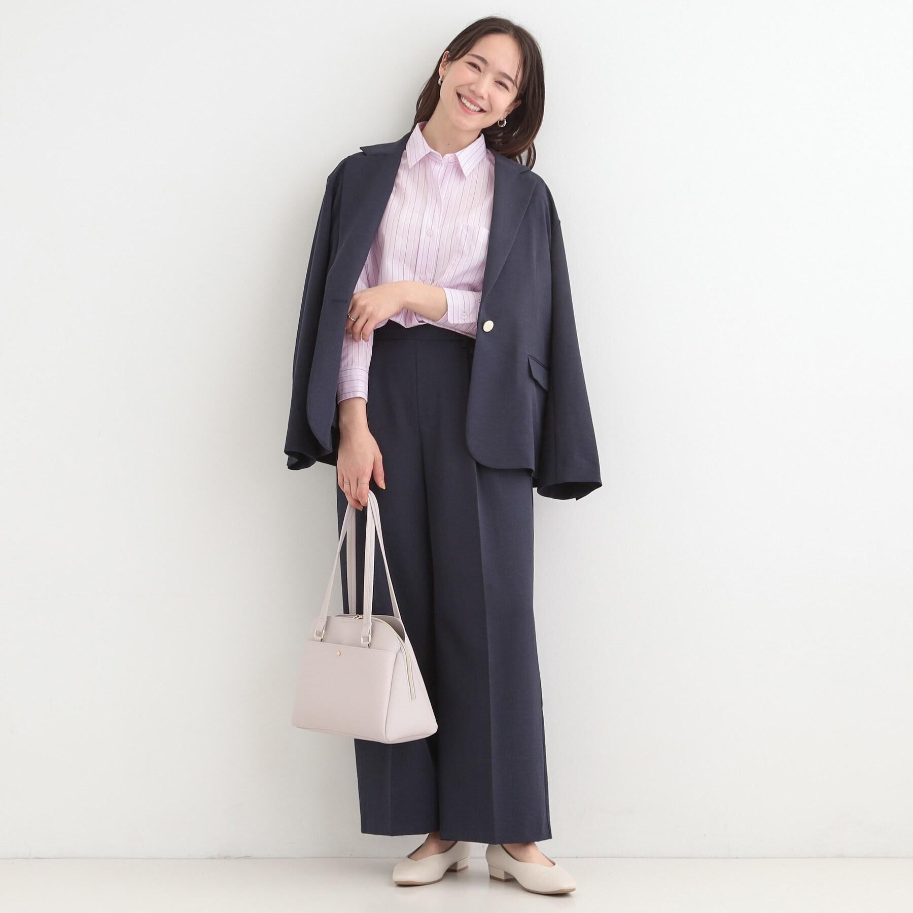 SHOO･LA･RUE「【洗濯機可/セットアップ可/SS-LL/UV】オンにもオフにも きれいに見えワイドパンツ」|その他|