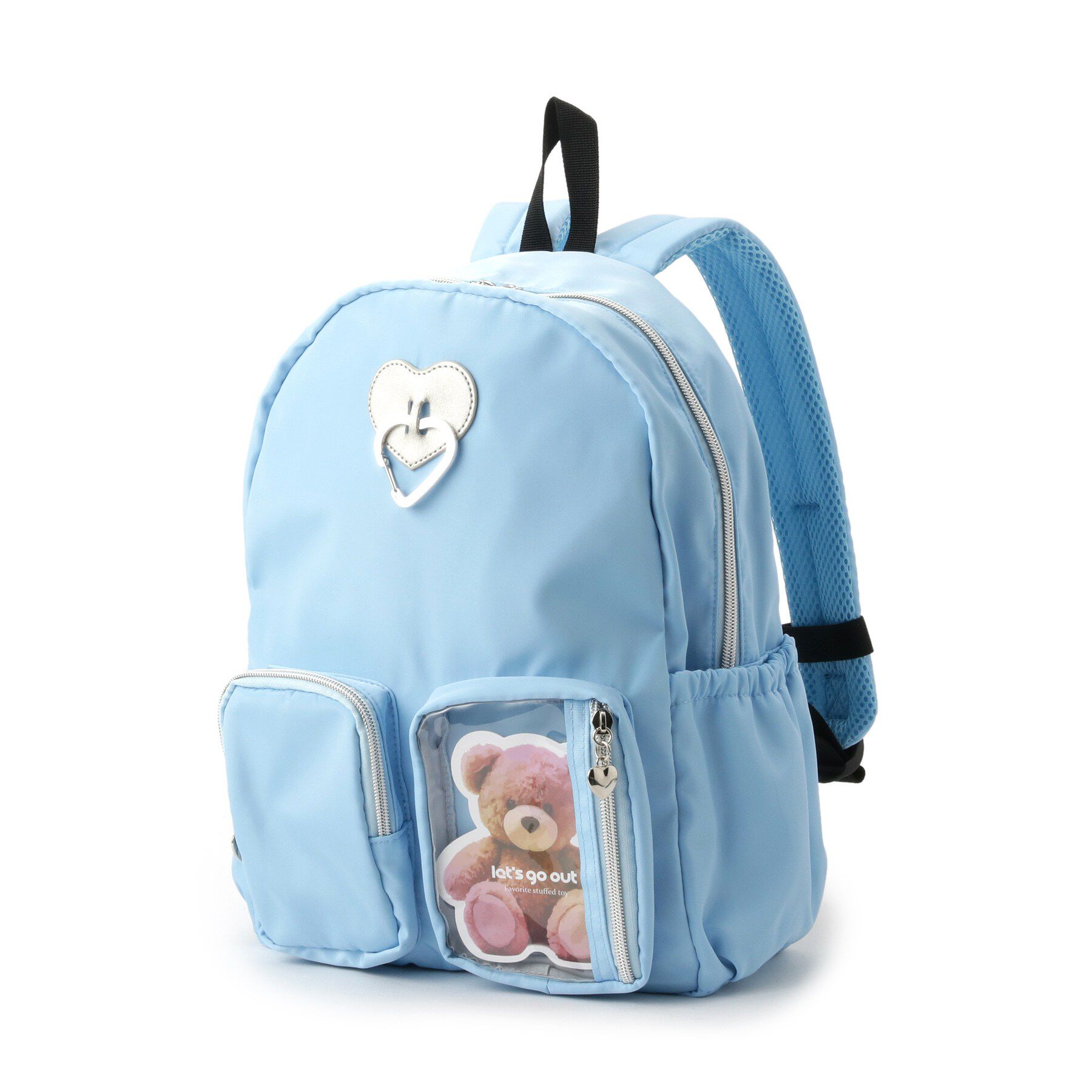 SHOO･LA･RUE「ハートカラビナリュック」|リュック|サックスブルー(09