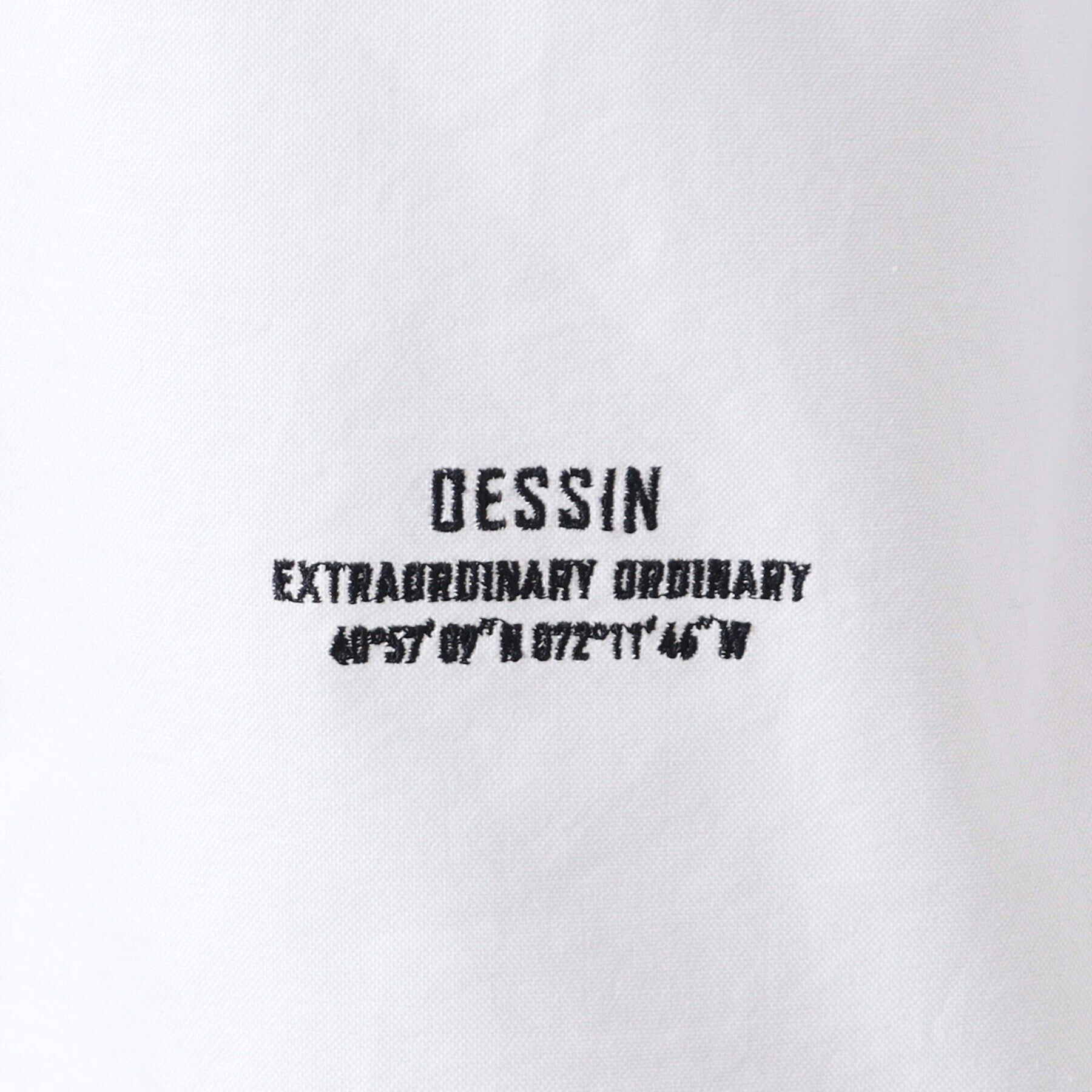 Dessin「【ユニセックス】刺繍入りオックスシャツ」|シャツ・ブラウス|