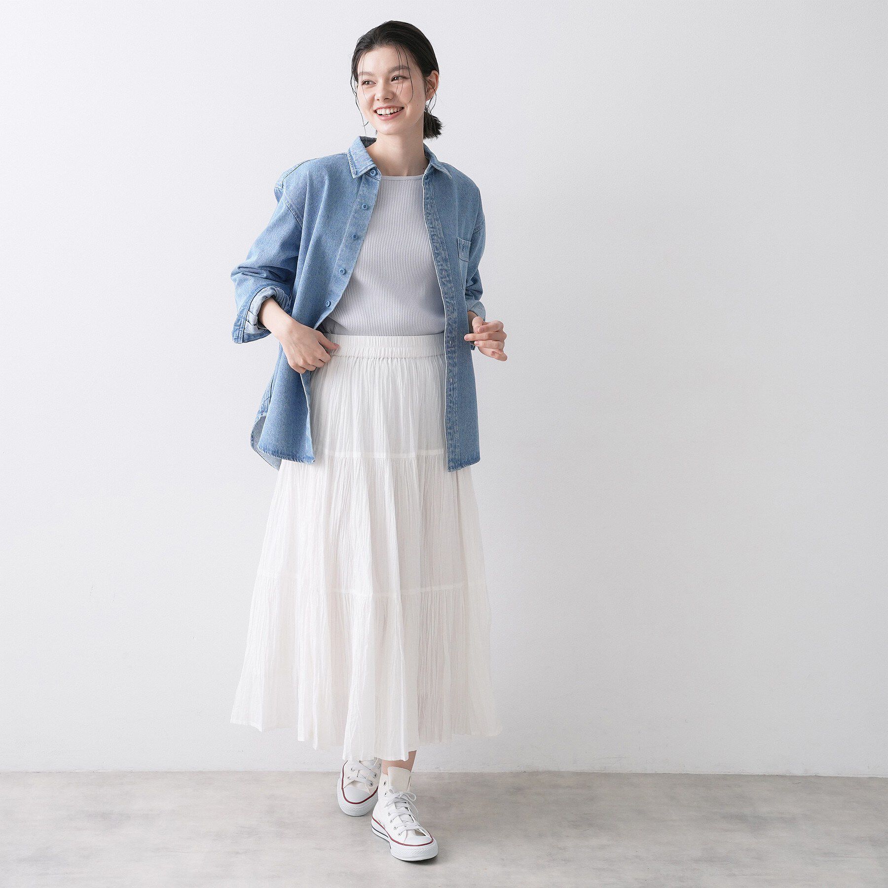 Dessin「【ユニセックス/洗える】10OZデニムシャツ」|シャツ・ブラウス|