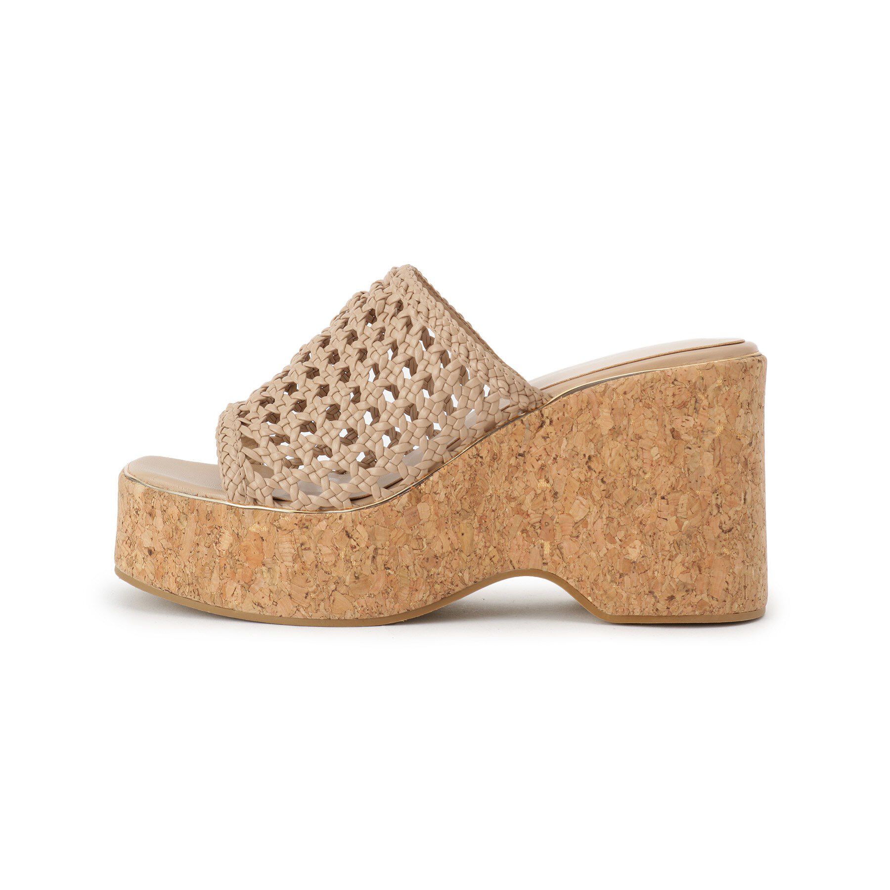 ESPERANZA「マクラメ編みウェッジミュール」|サンダル|