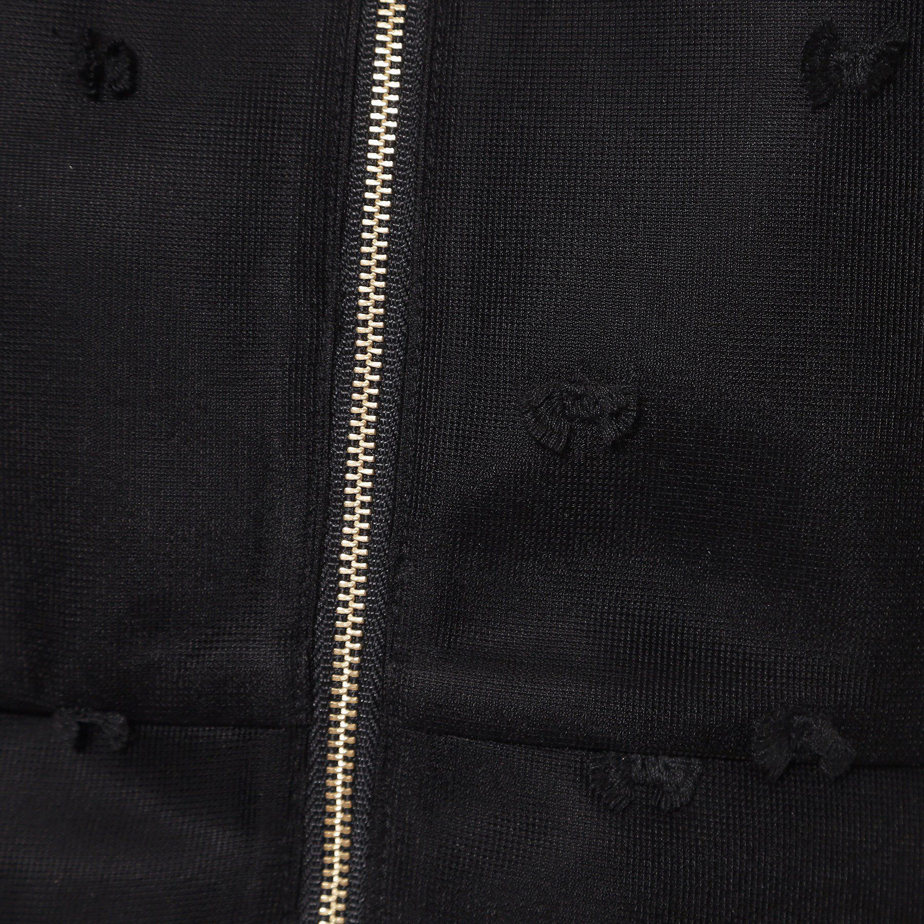 SunaUna「【ペプラム／ジップアップ】リボンジャカードトップス」|シャツ・ブラウス|