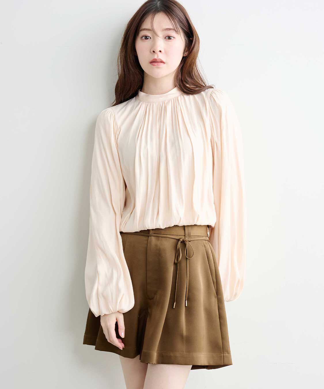 COCO DEAL「サテンタックショートパンツ」|その他|