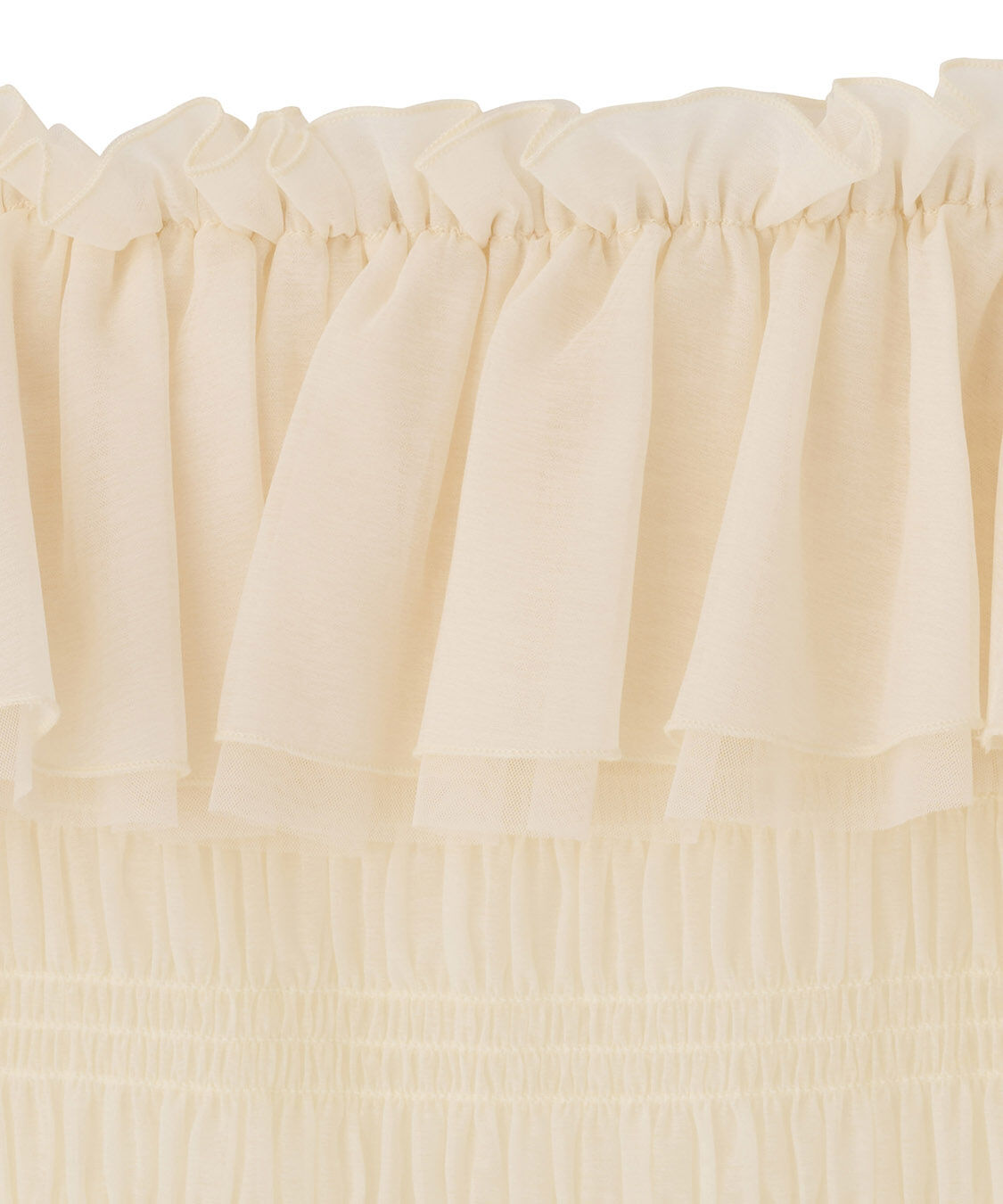 COCO DEAL「フリルギャザーシアーシャーリングブラウス」|シャツ・ブラウス|