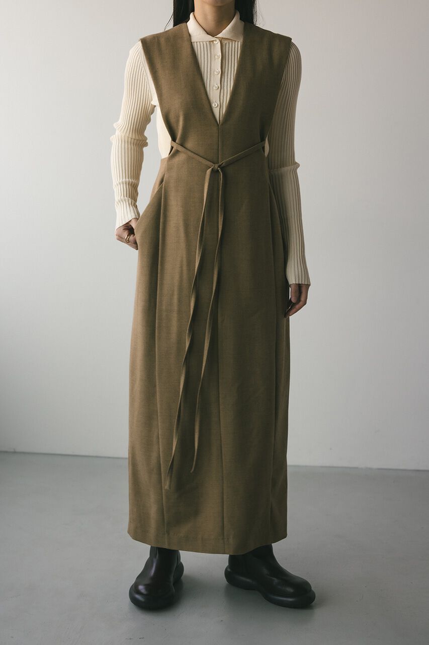 STYLEMIXER「バックリボンジャンパーワンピース」|ワンピース|