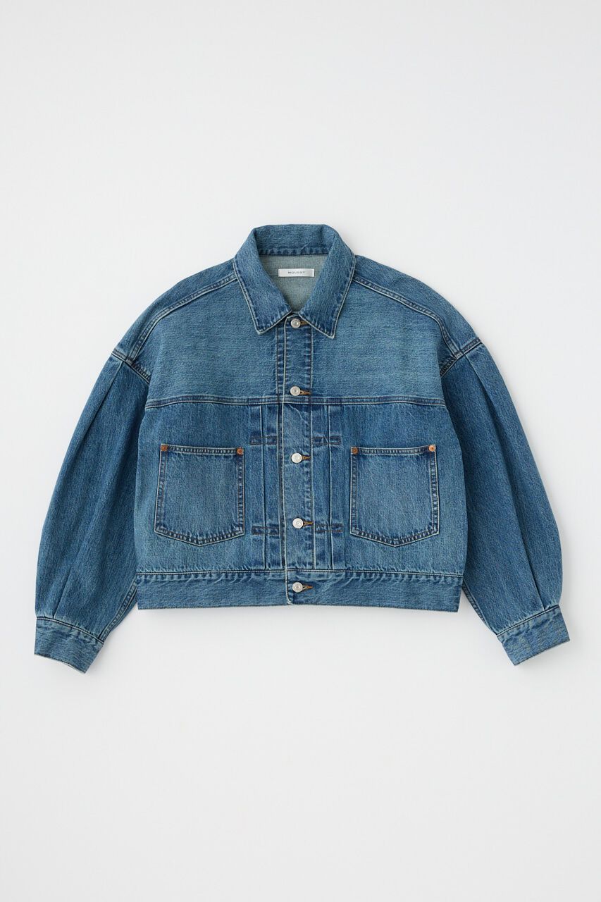 MOUSSY「TUCK SLEEVE デニムジャケット」|デニムジャケット|