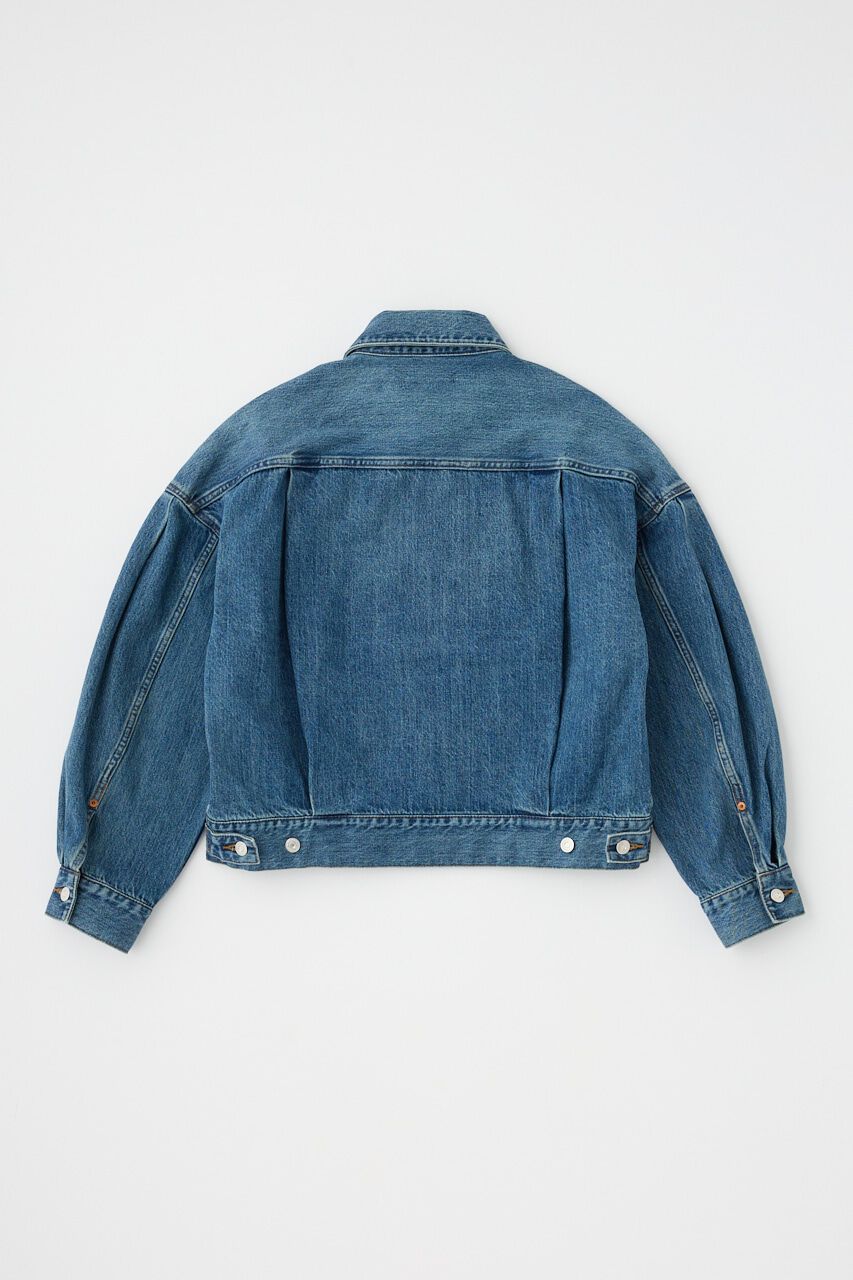 MOUSSY「TUCK SLEEVE デニムジャケット」|デニムジャケット|