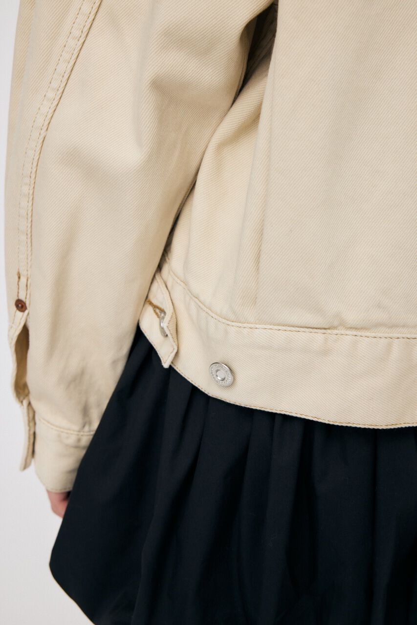 MOUSSY「TUCK SLEEVE デニムジャケット」|デニムジャケット|