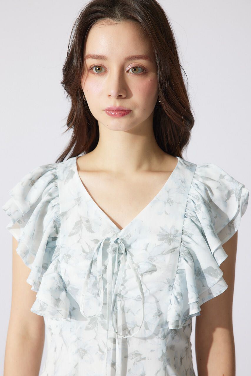 rienda「フリルフラワーミニワンピース」|ワンピース|