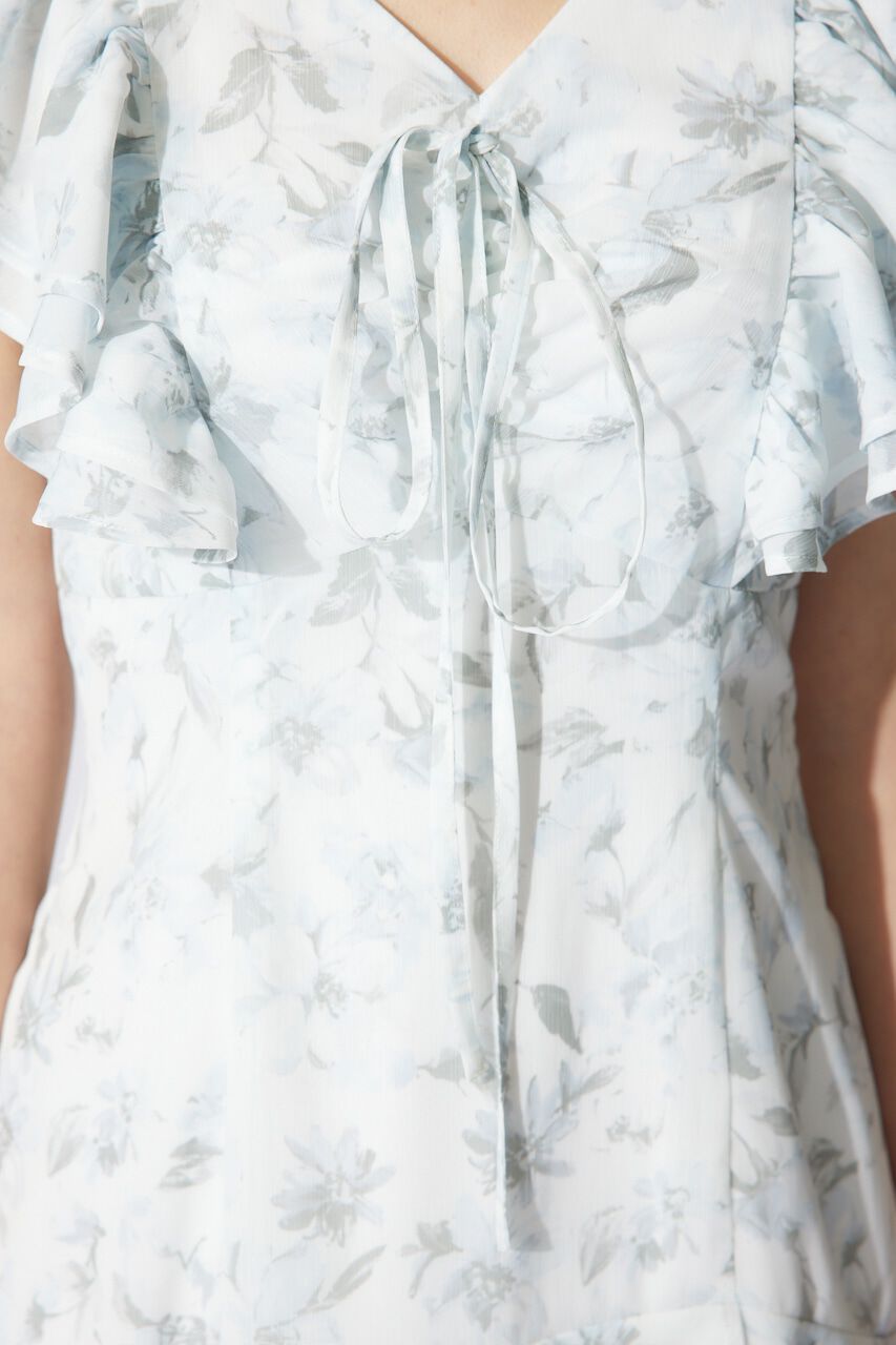 rienda「フリルフラワーミニワンピース」|ワンピース|