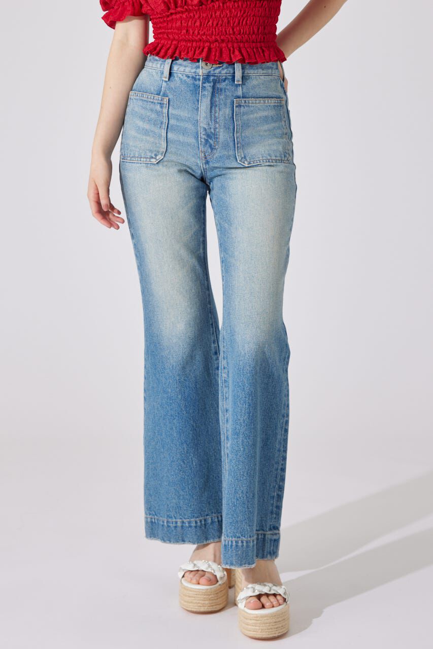 rienda「ブーツカットデニムパンツ」|デニム|