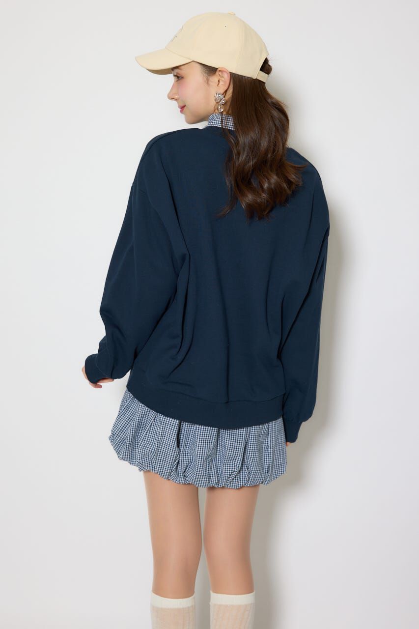 rienda「バルーンシャツセットスウェットワンピース」|ワンピース|