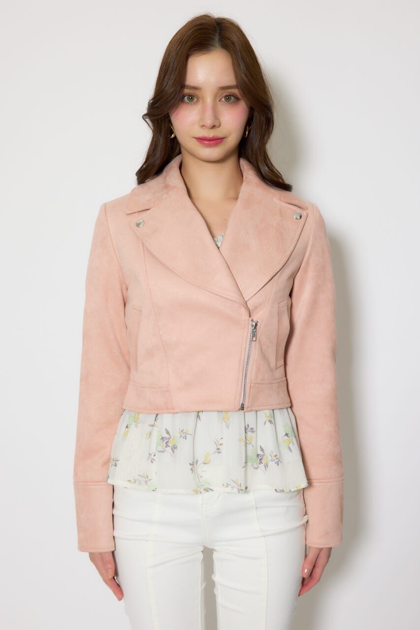 rienda「26SSフェイクスエードライダースジャケット」|その他|