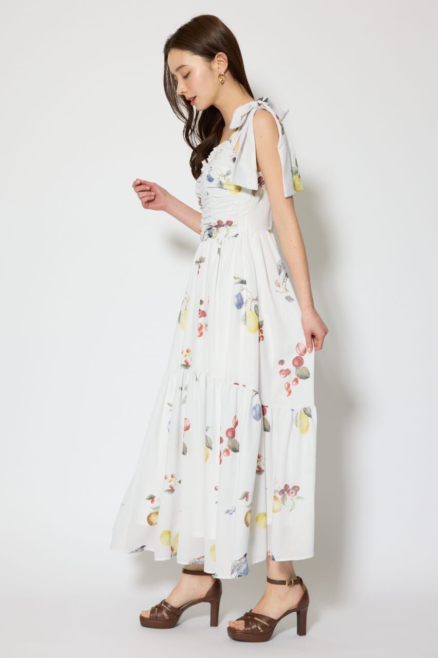 rienda「リボンディティールティアードキャミワンピース」|ワンピース|