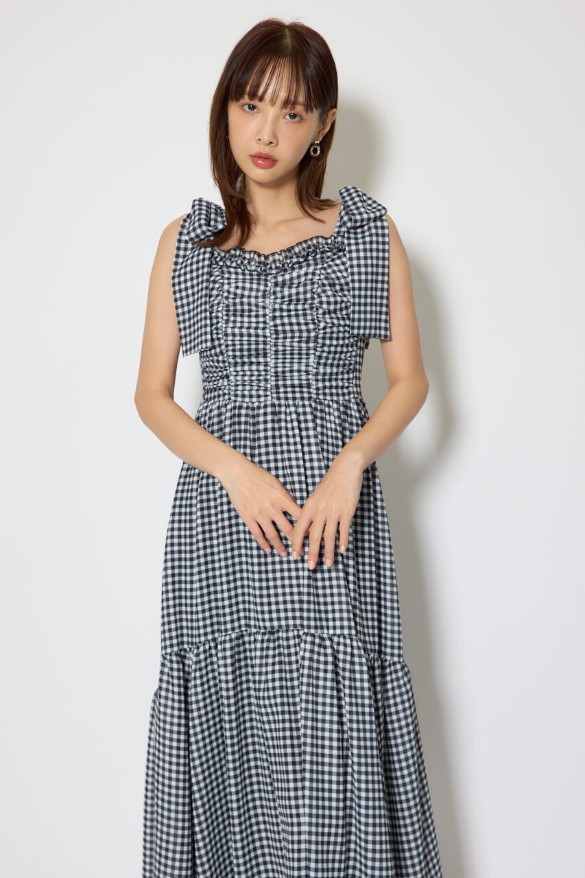 rienda「リボンディティールティアードキャミワンピース」|ワンピース|