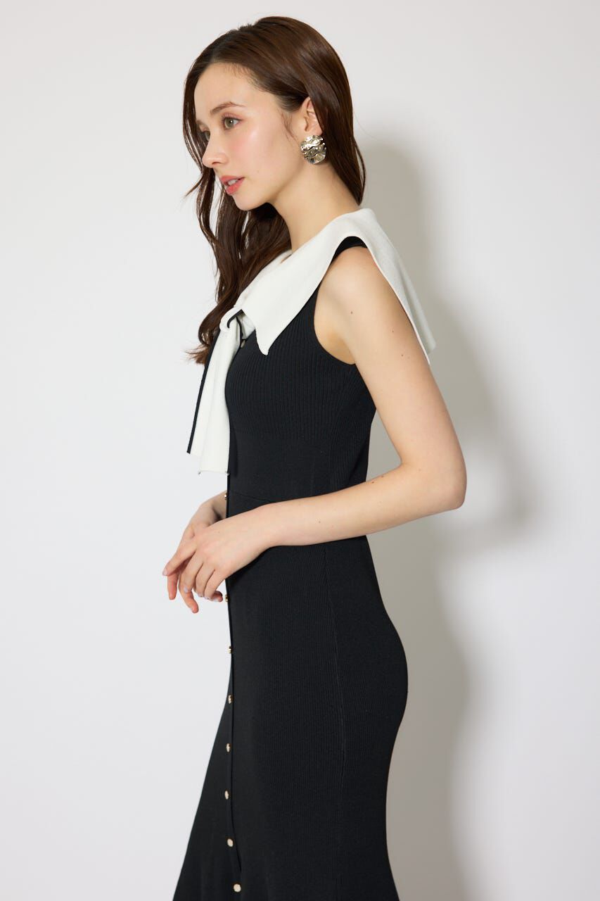 rienda「セーラーカラーニットマーメイドワンピース」|ワンピース|