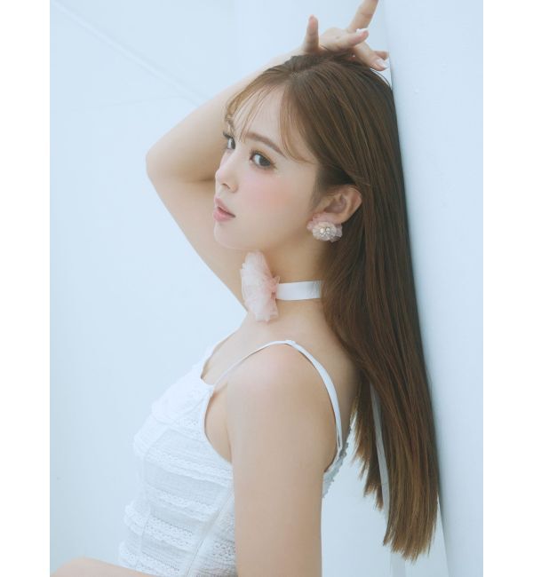 CALNAMUR「ROSE ASYMMETRIC HEM LONG OP/ローズアシンメトリーヘムロングワンピース」|ワンピース|